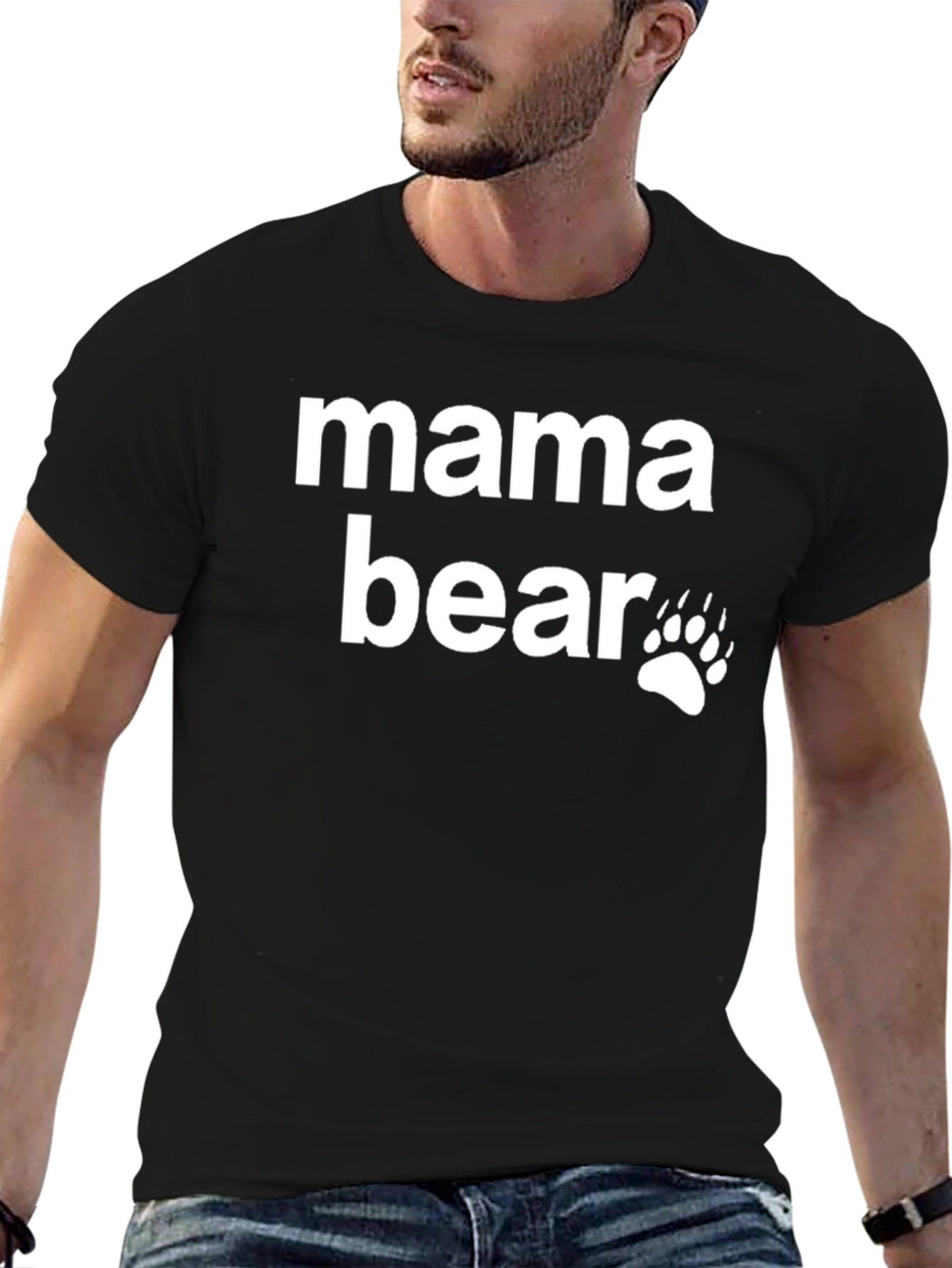 Mama Bear T-Shirt - Black Graphic Tee