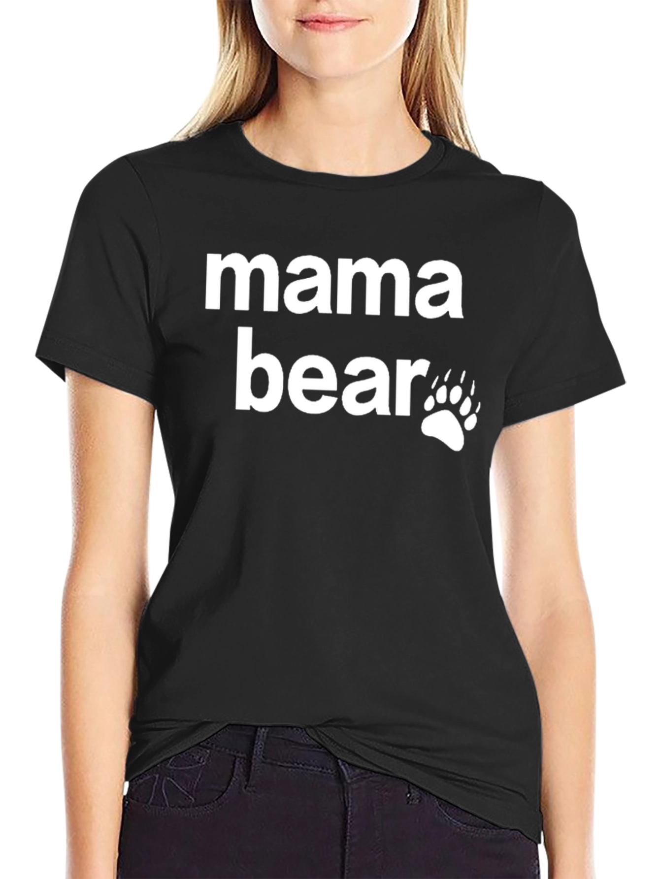 Mama Bear T-Shirt - Black Graphic Tee