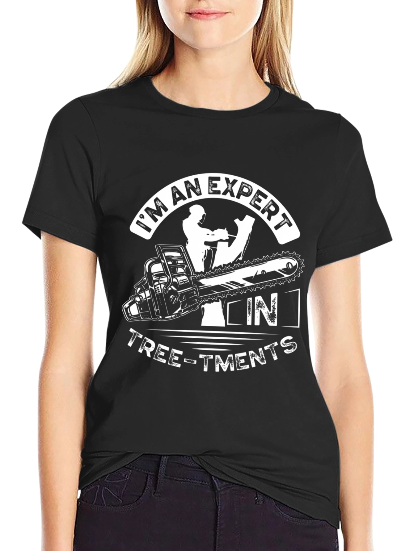 Expert Tree-tments Black Graphic T-Shirt