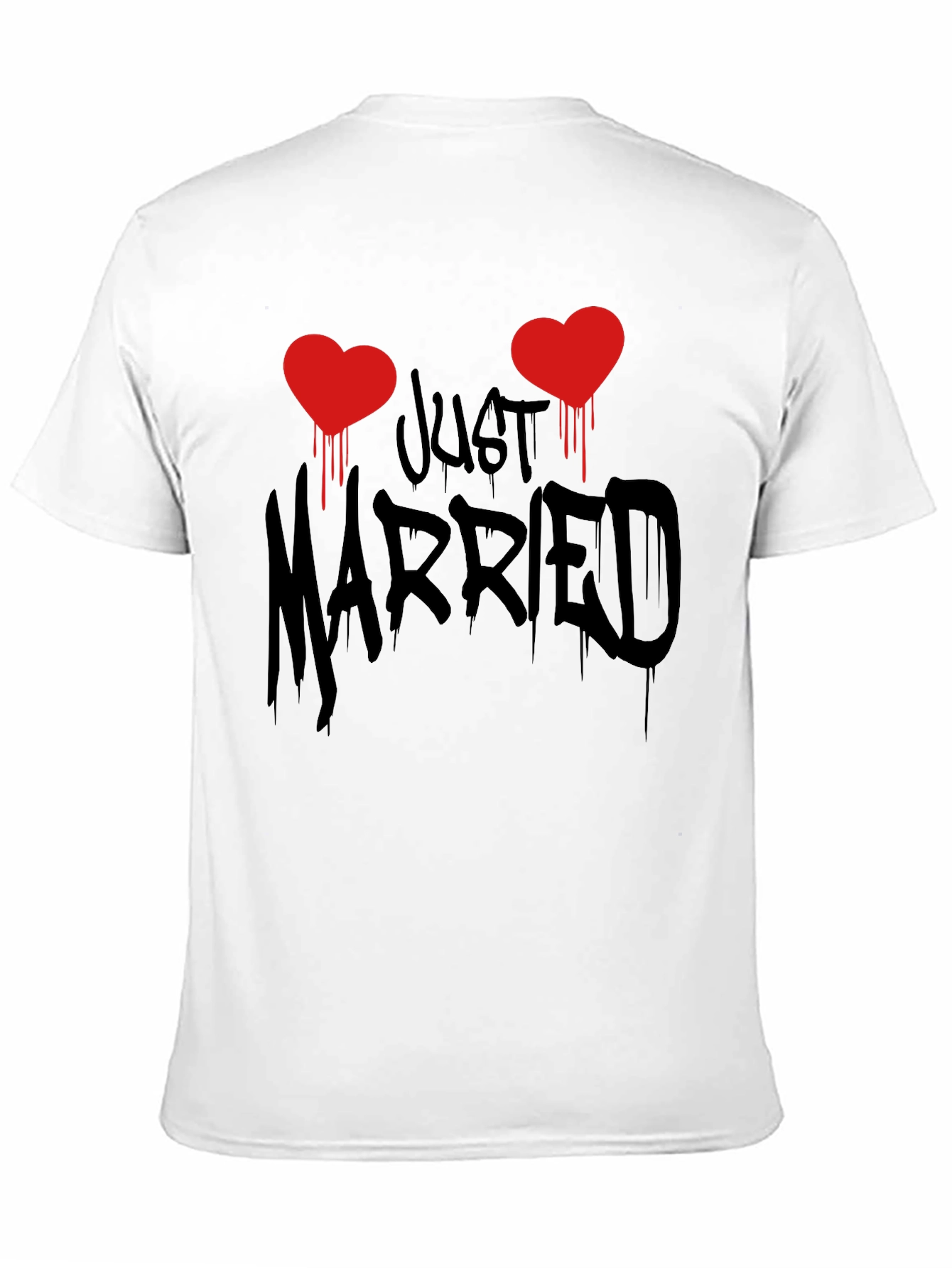Just Married T-Shirt - Newlywed Couple Tee