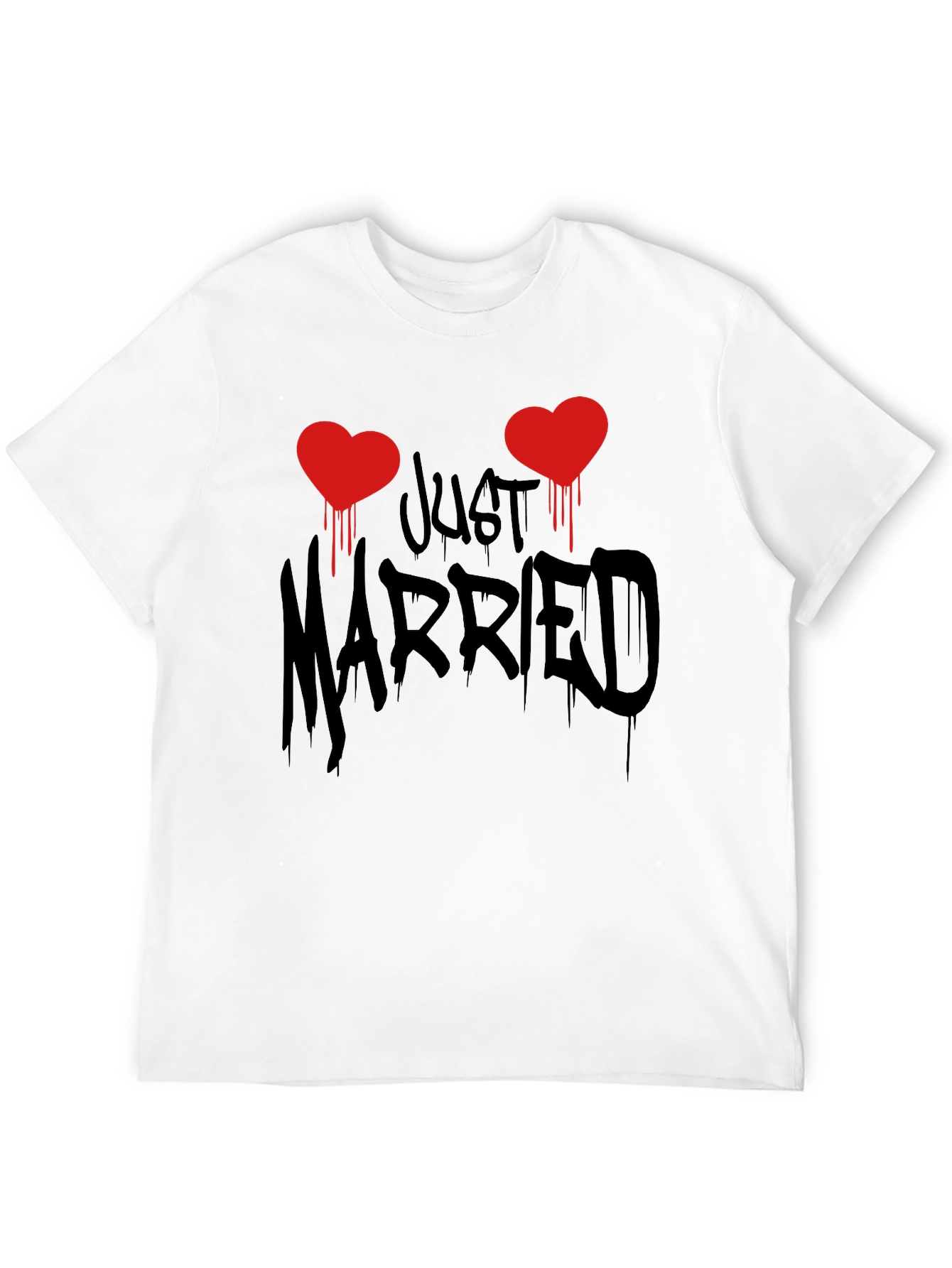 Just Married T-Shirt - Newlywed Couple Tee