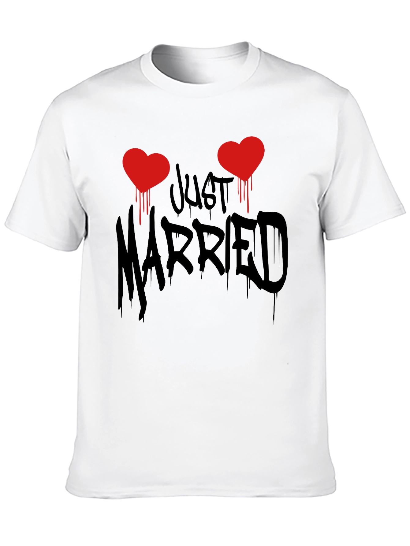 Just Married T-Shirt - Newlywed Couple Tee