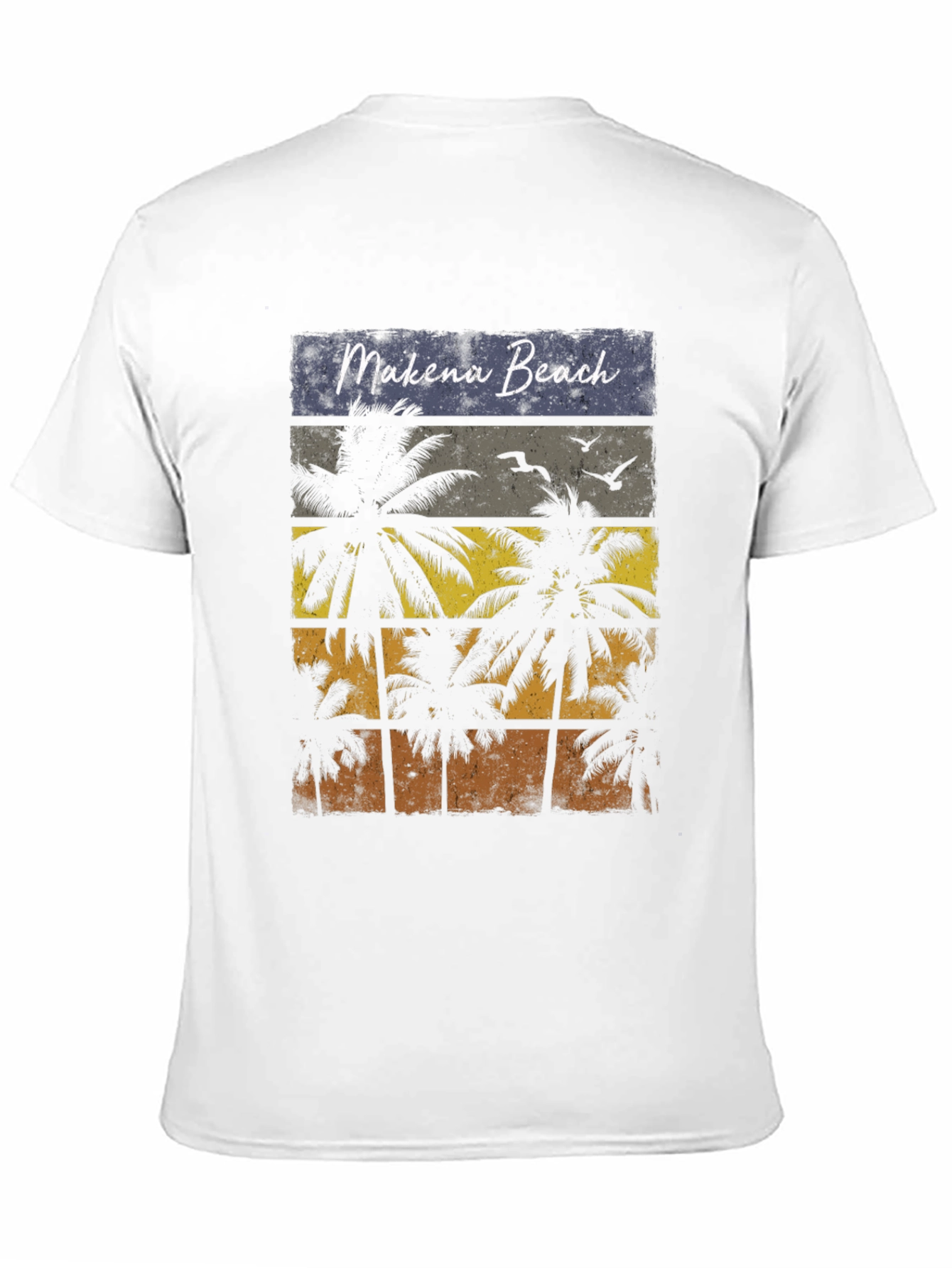 Makena Beach Palm Tree Graphic T-Shirt