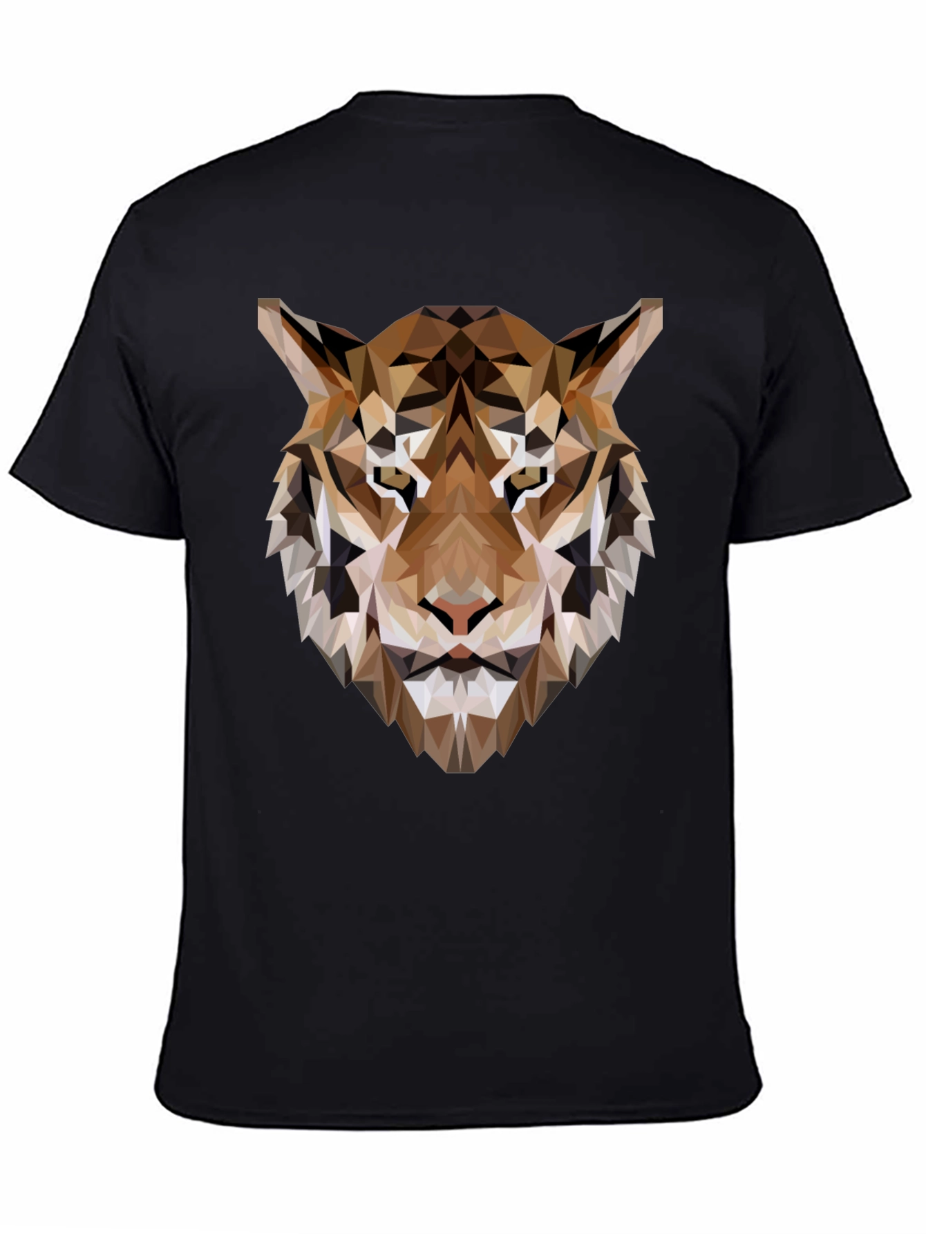Geometric Tiger Graphic Tee - Modern Style