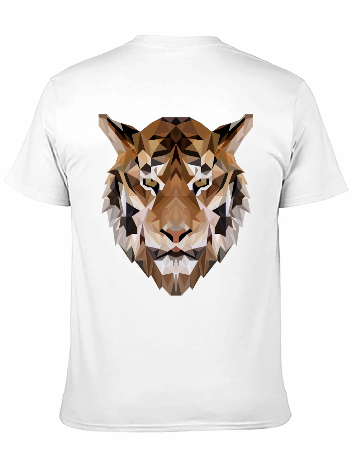 Geometric Tiger Graphic Tee - Modern Style
