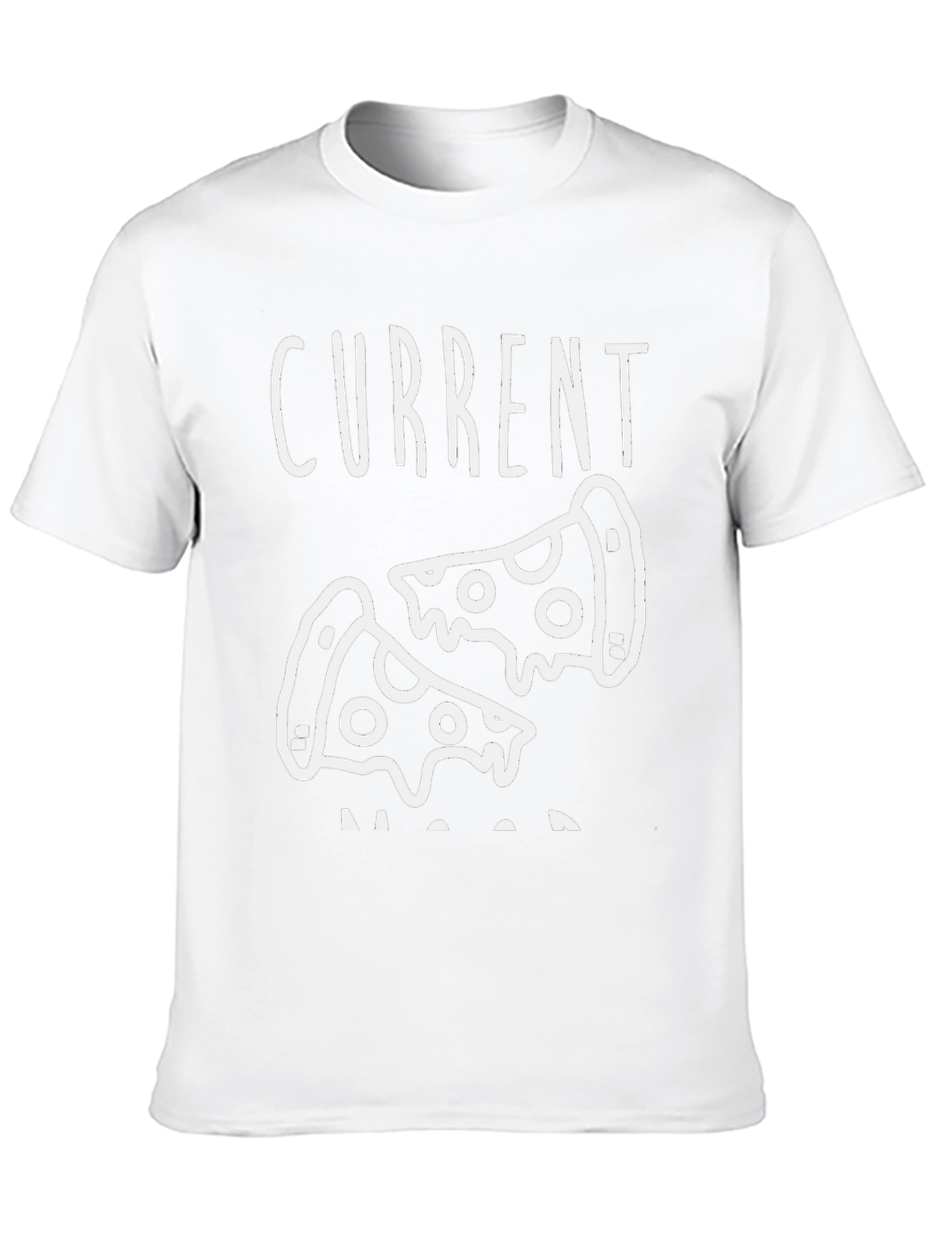 Current Mood Pizza T-Shirt - Funny Foodie Tee