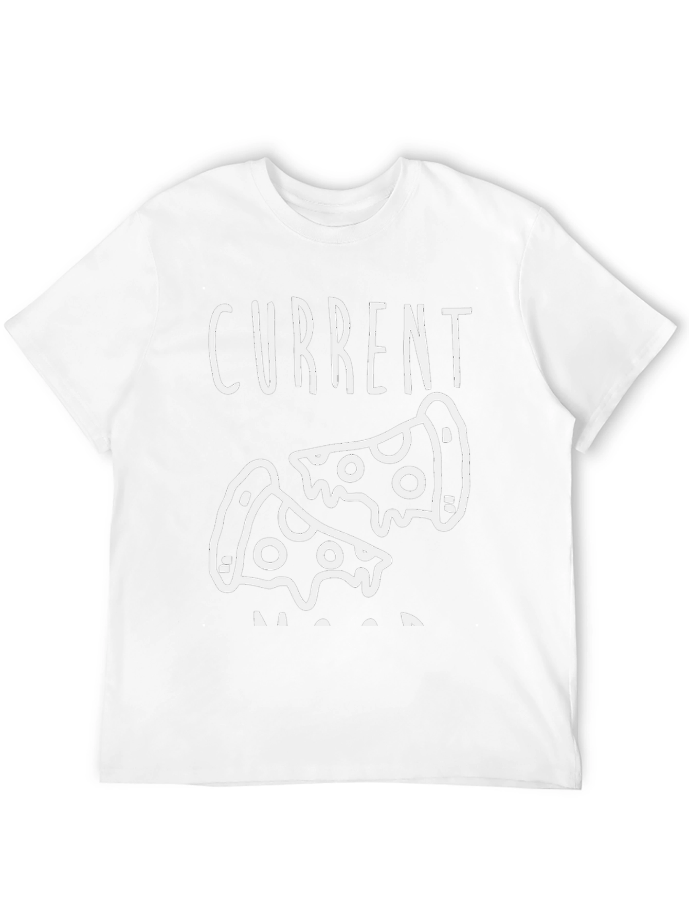 Current Mood Pizza T-Shirt - Funny Foodie Tee