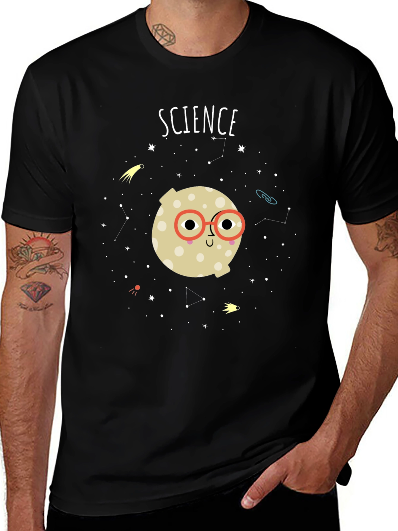 Science Moon Graphic Tee