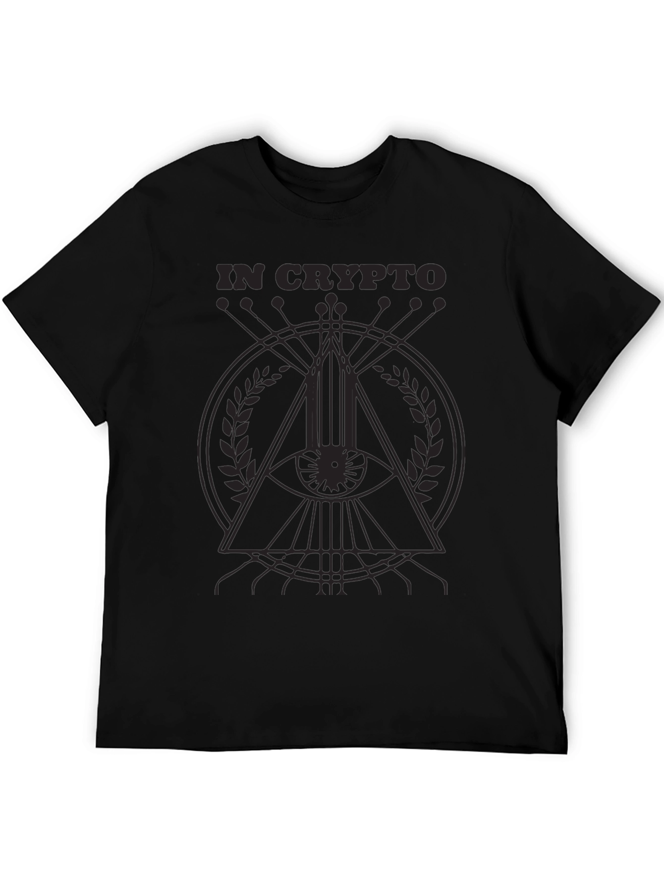 In Crypto Graphic Print Tee - All Seeing Eye