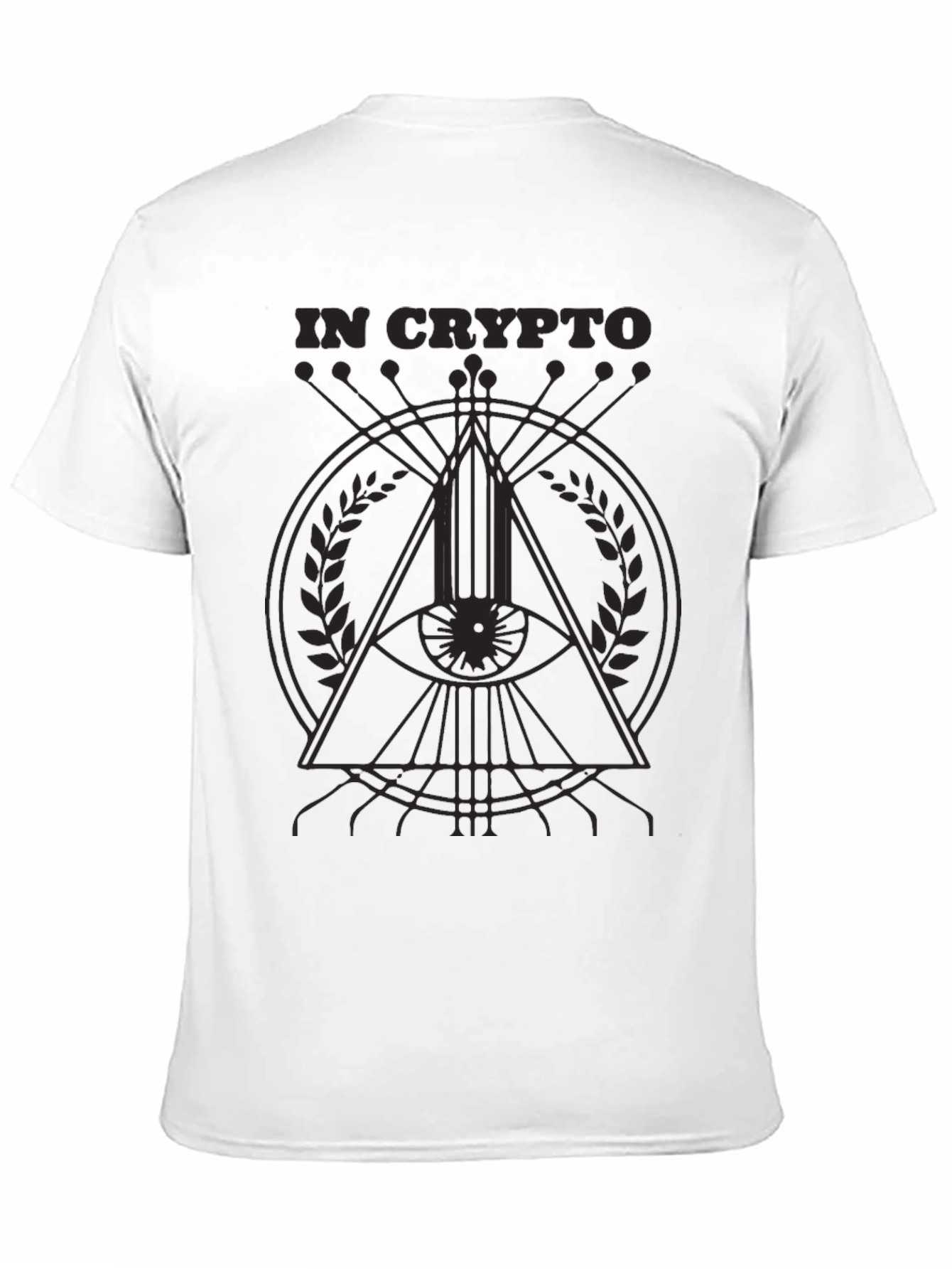 In Crypto Graphic Print Tee - All Seeing Eye