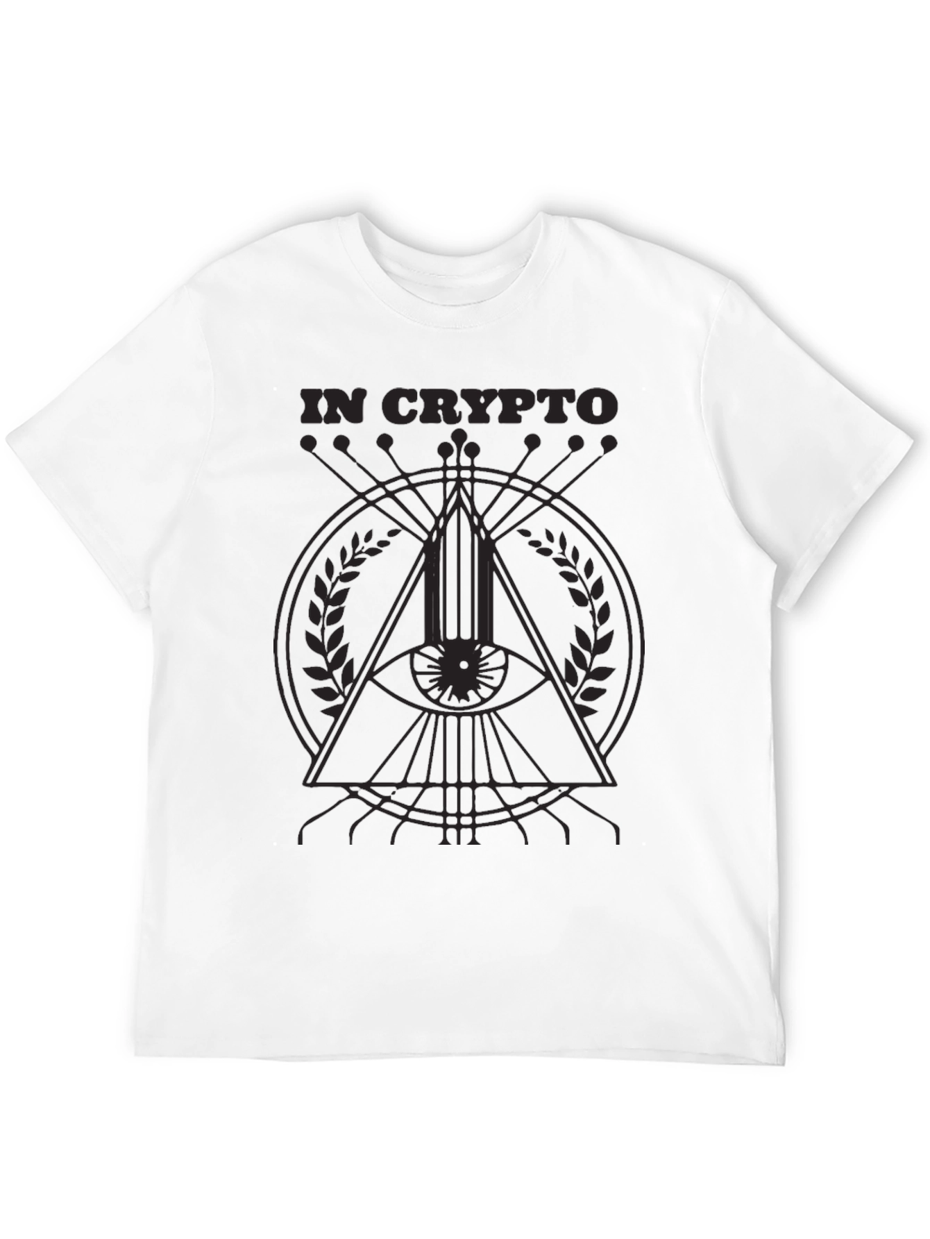 In Crypto Graphic Print Tee - All Seeing Eye