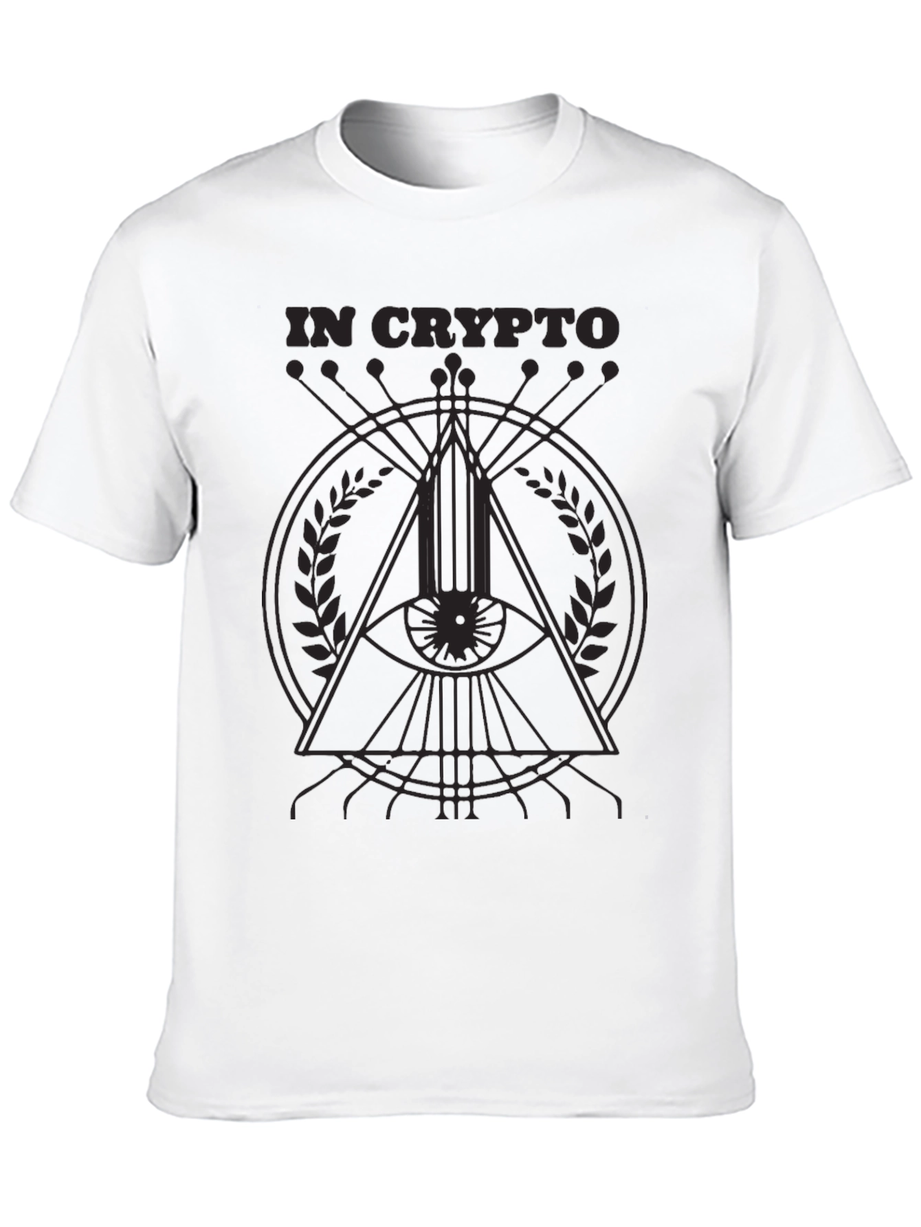 In Crypto Graphic Print Tee - All Seeing Eye