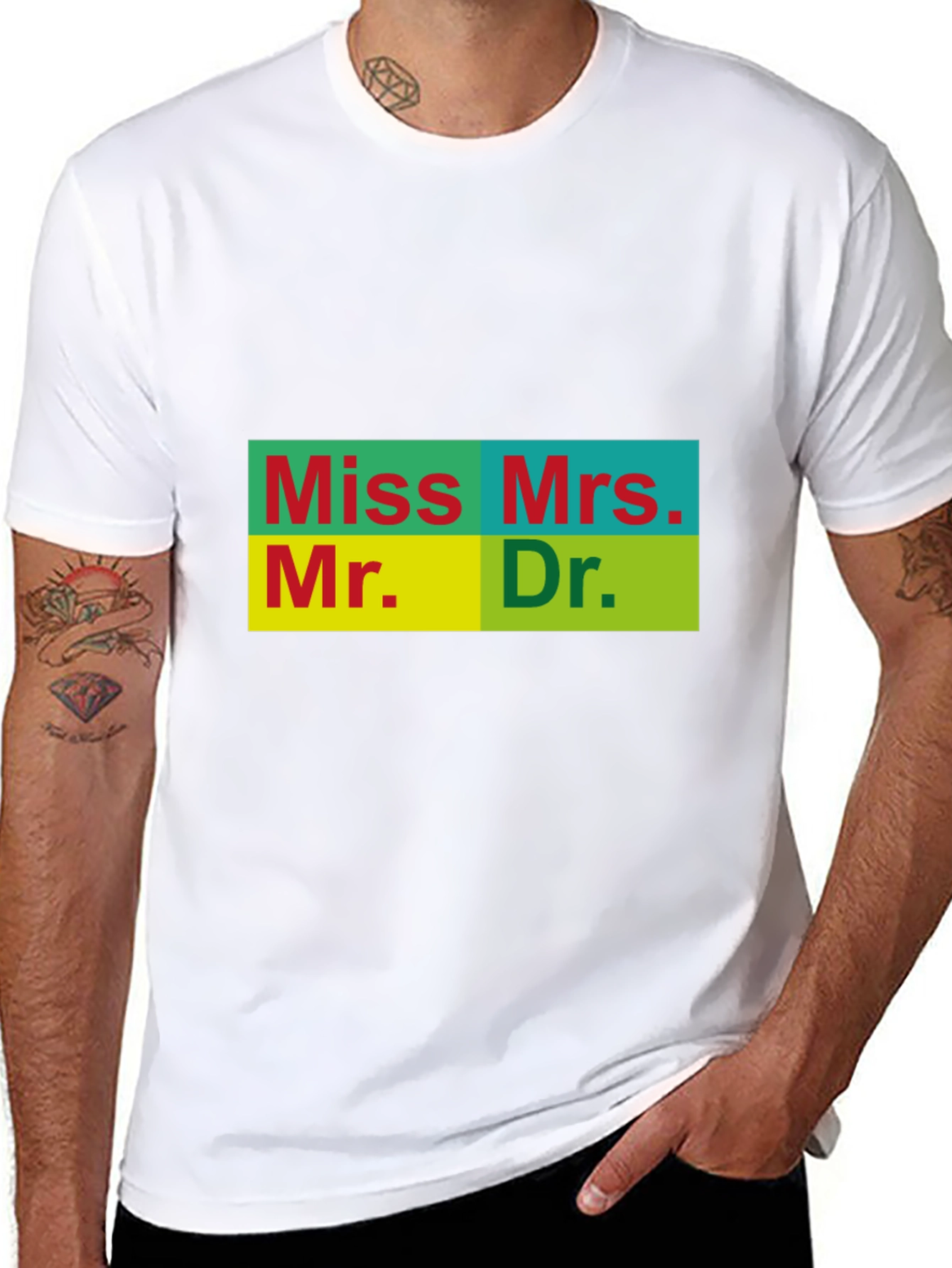Title T-Shirt - Miss Mrs. Mr. Dr.
