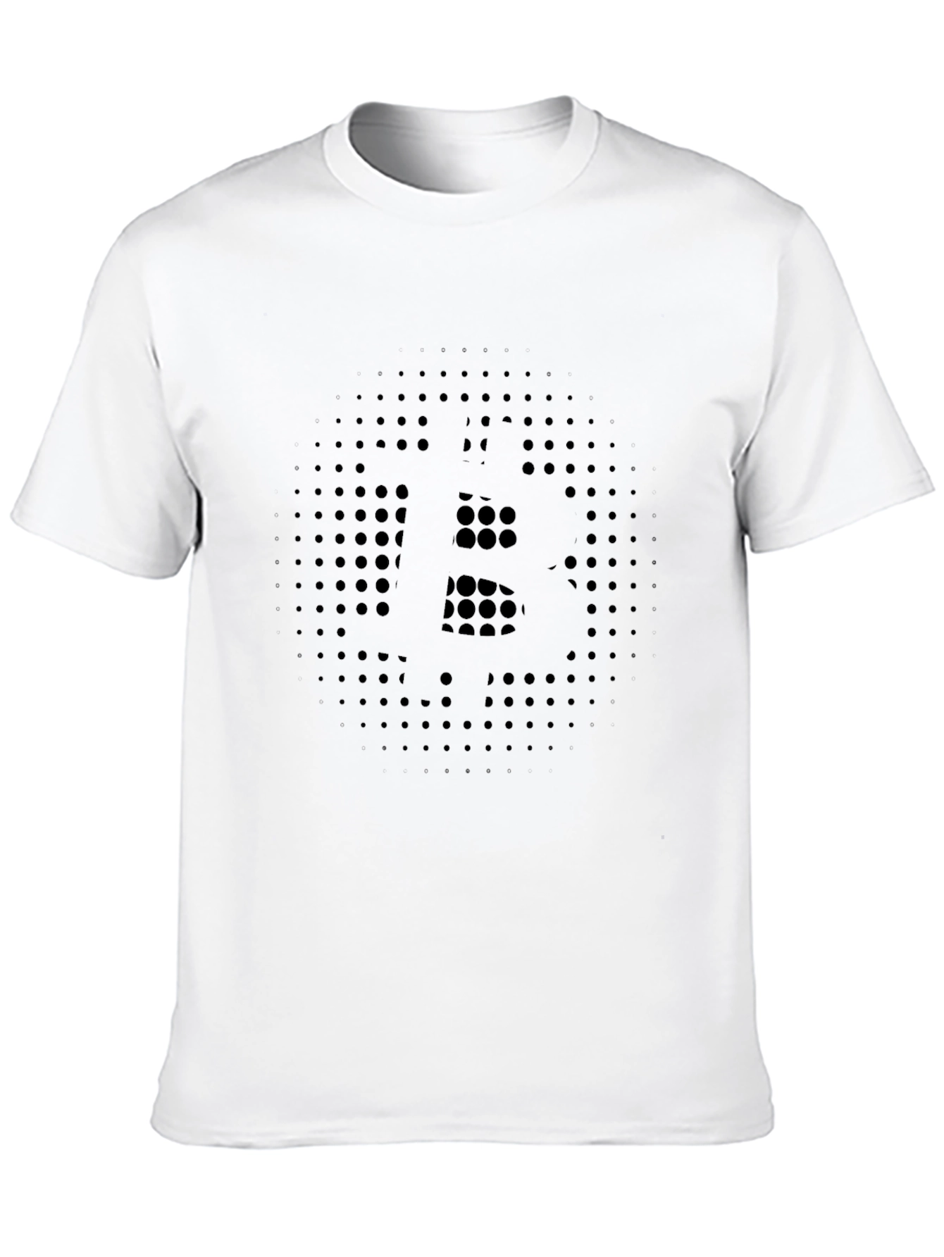 Bitcoin Dot Matrix Black T-Shirt