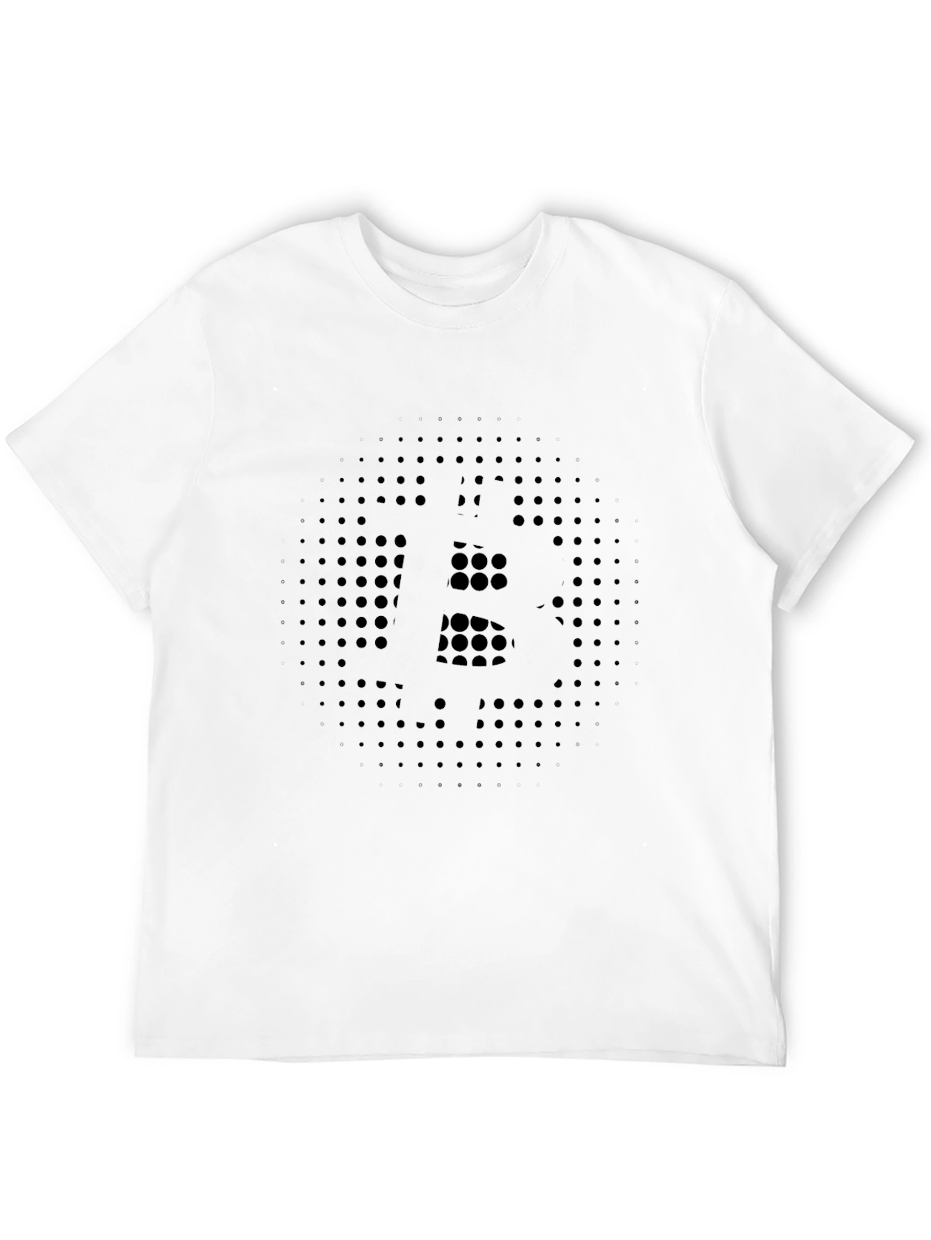 Bitcoin Dot Matrix Black T-Shirt