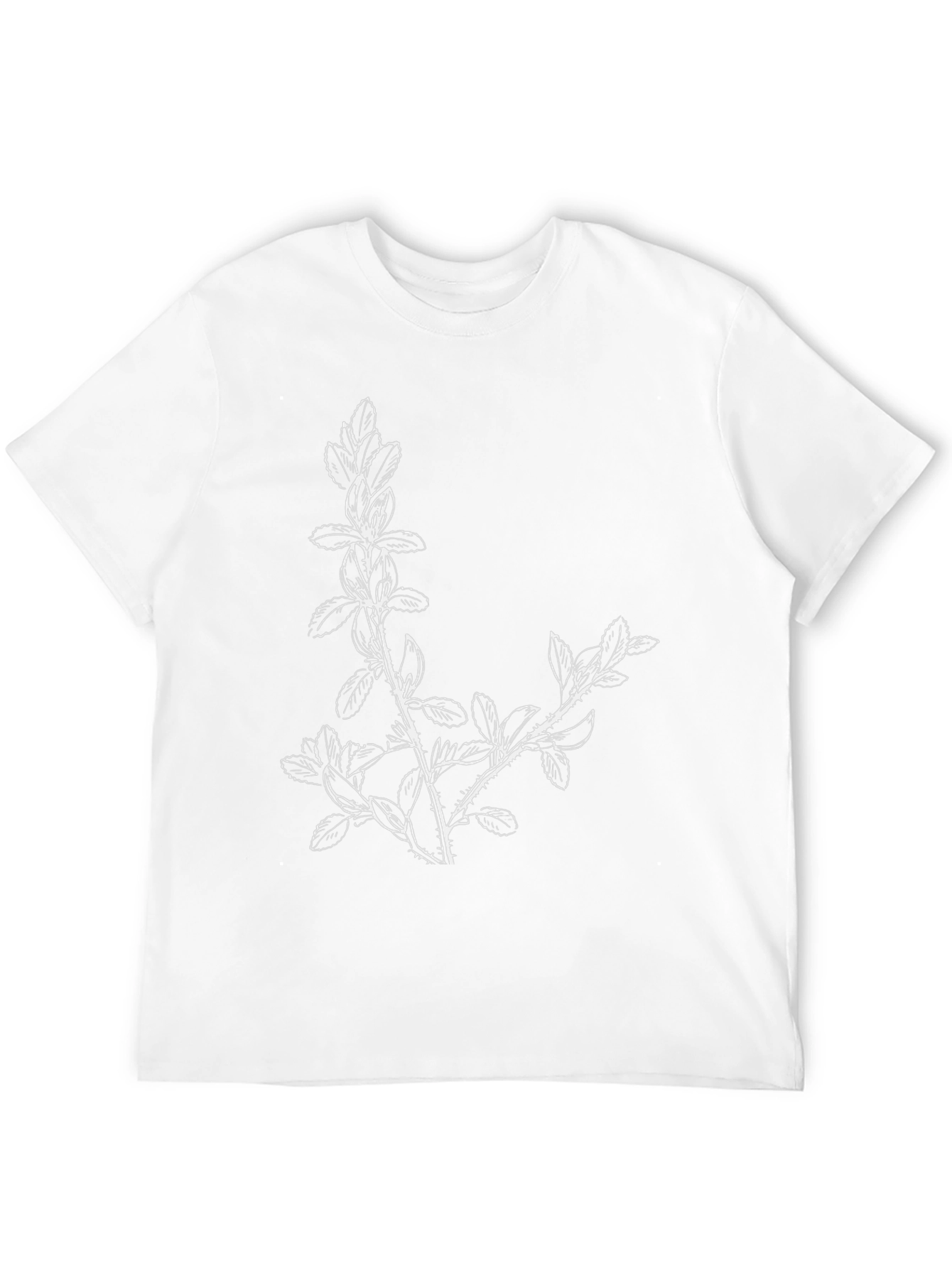 Botanical Branch Black T-Shirt