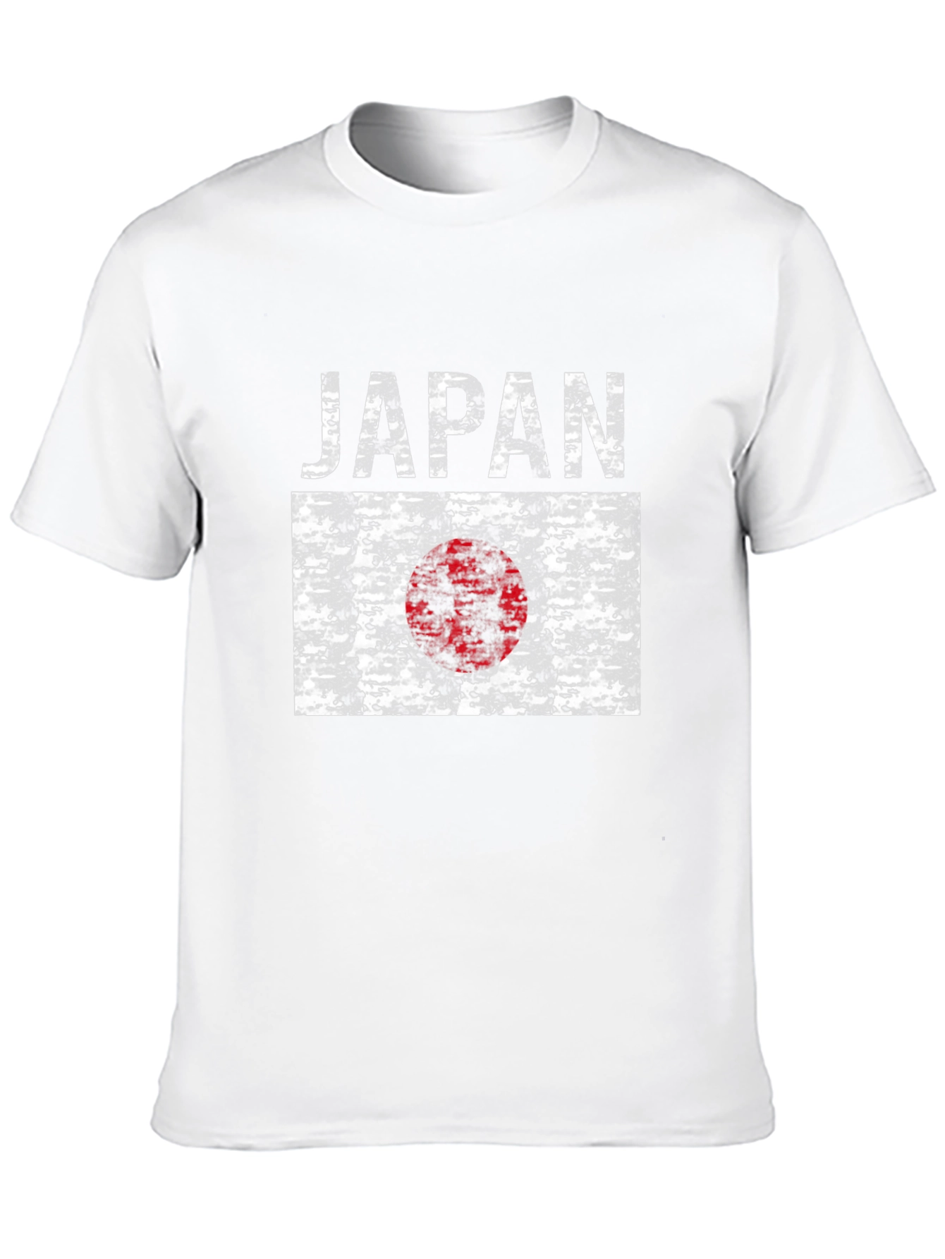 Japan Flag Graphic Tee - Black Cotton T-Shirt