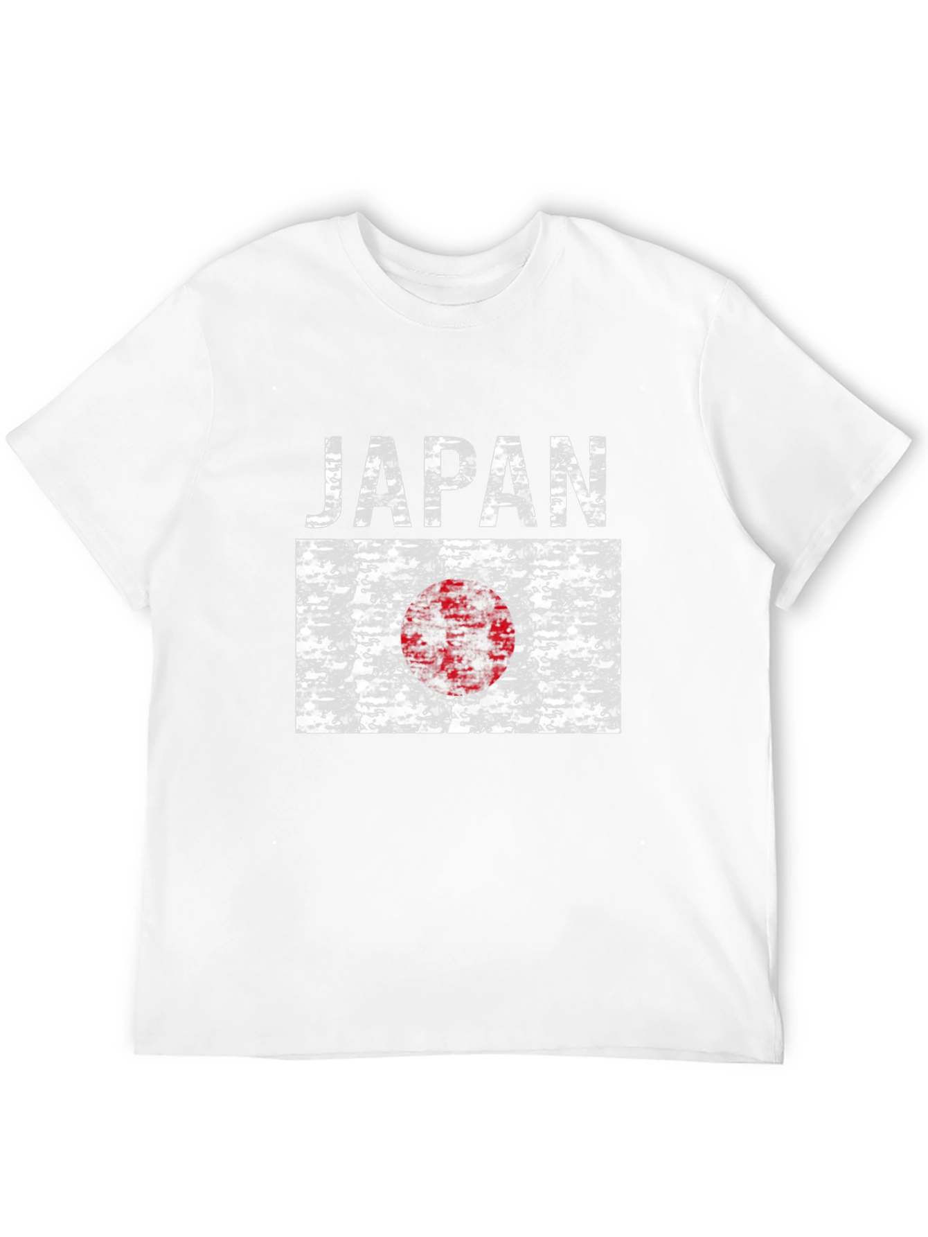 Japan Flag Graphic Tee - Black Cotton T-Shirt