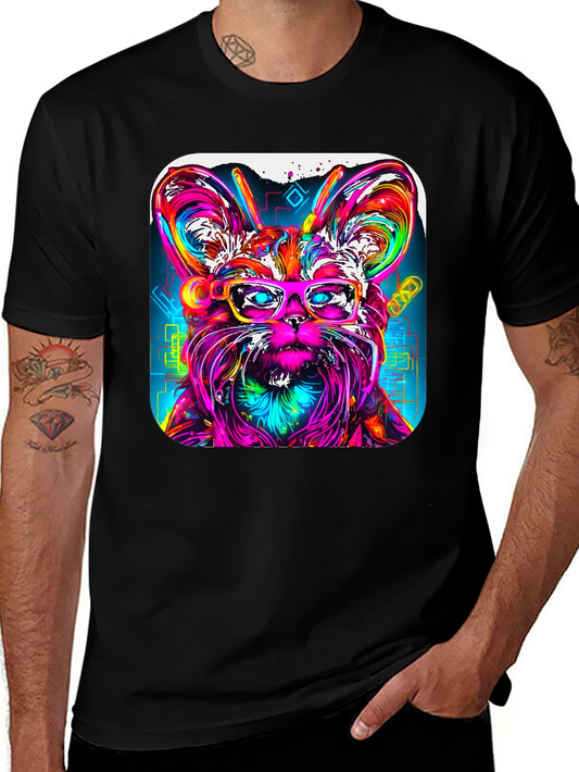 Psychedelic Yorkie T-Shirt - Cool Dog Art