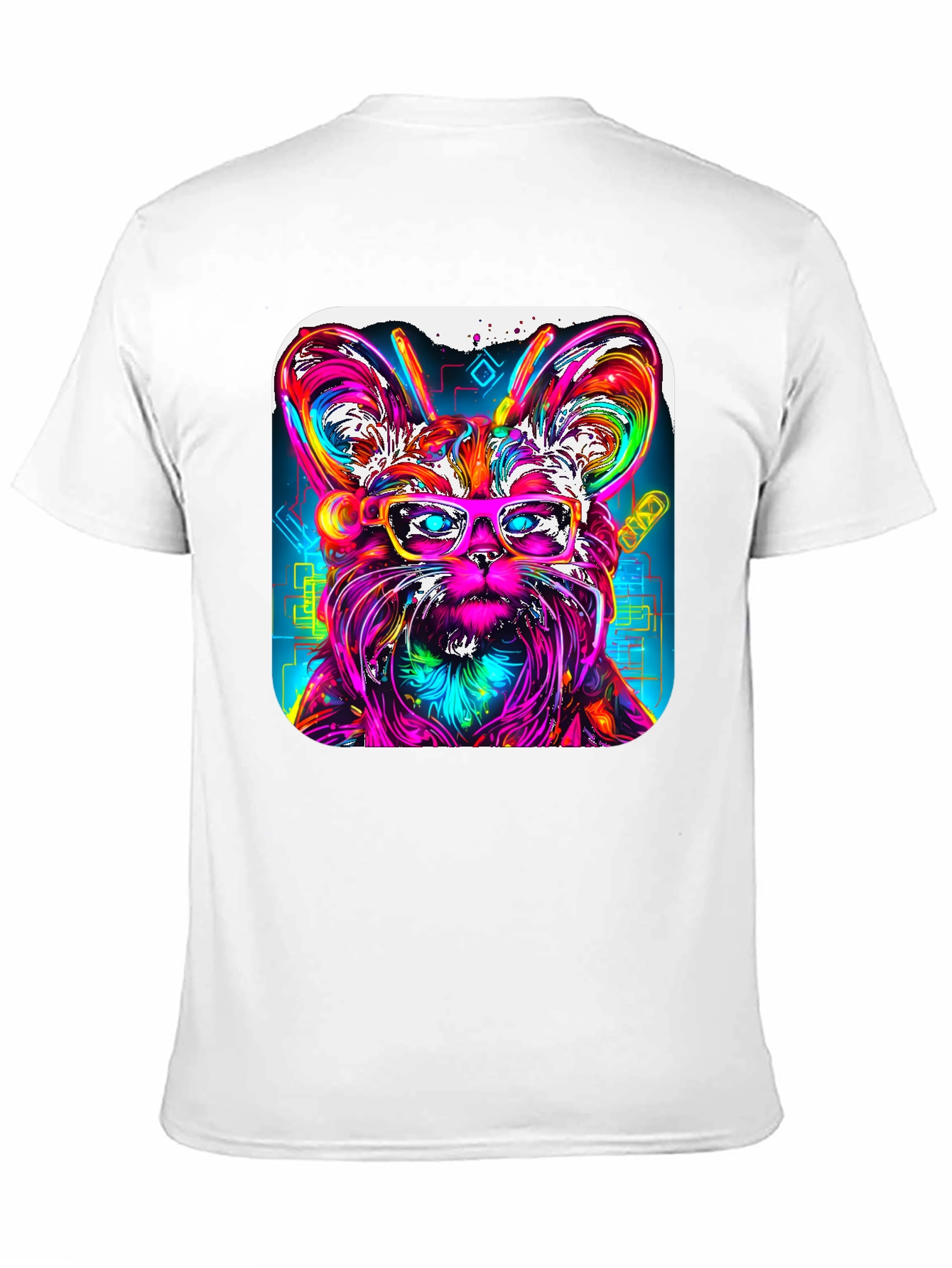 Psychedelic Yorkie T-Shirt - Cool Dog Art