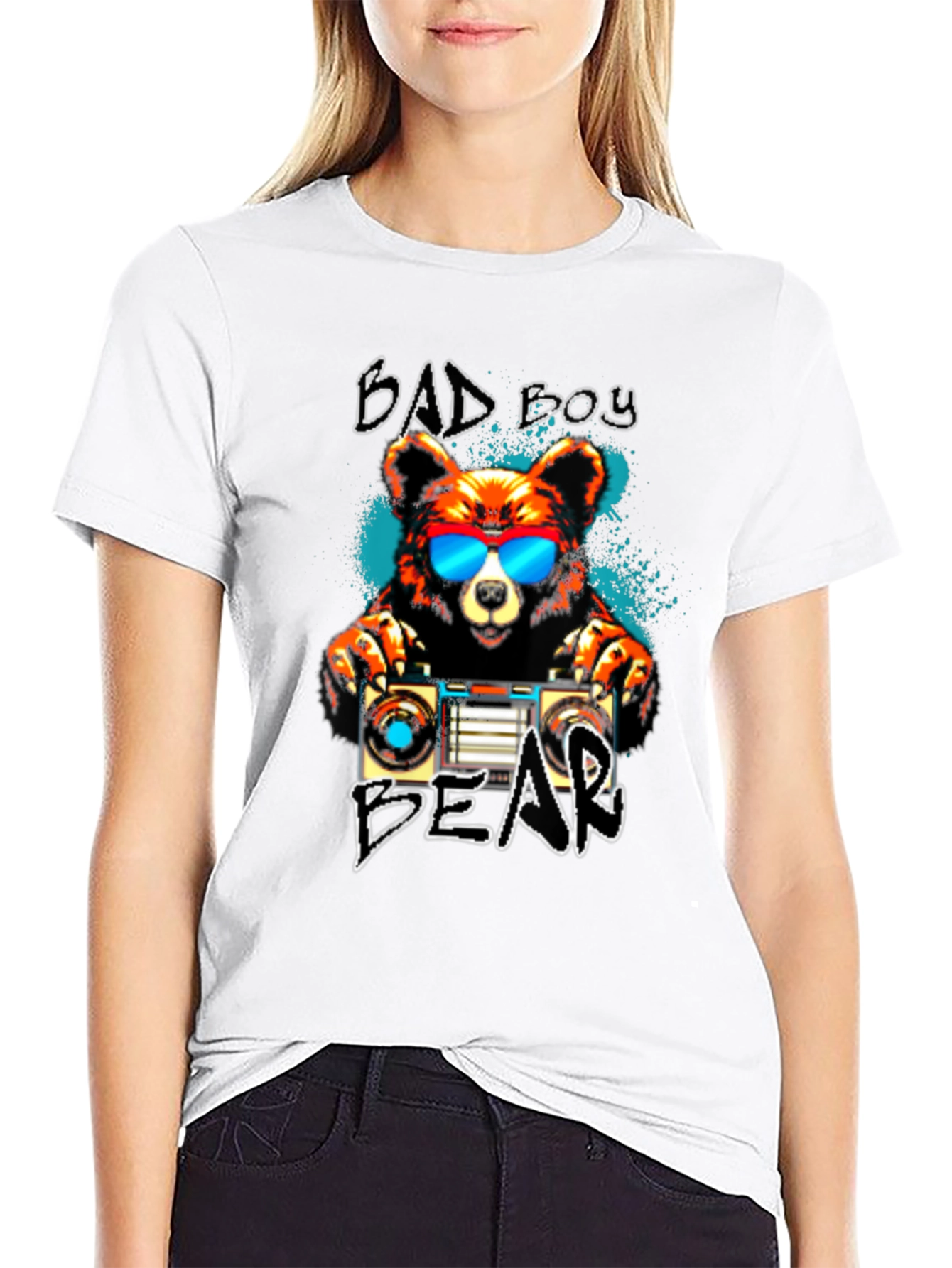 Bad Boy Bear T-Shirt - Cool Graphic Tee