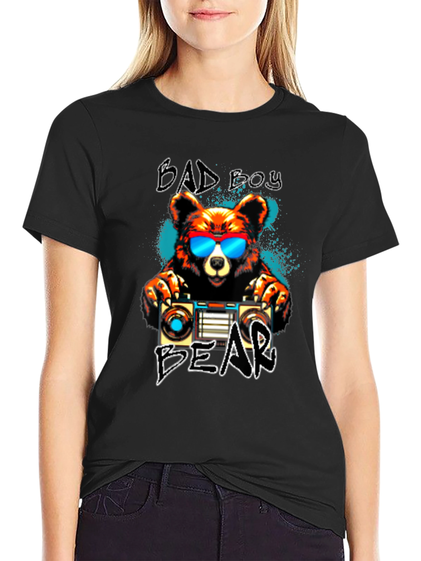 Bad Boy Bear T-Shirt - Cool Graphic Tee