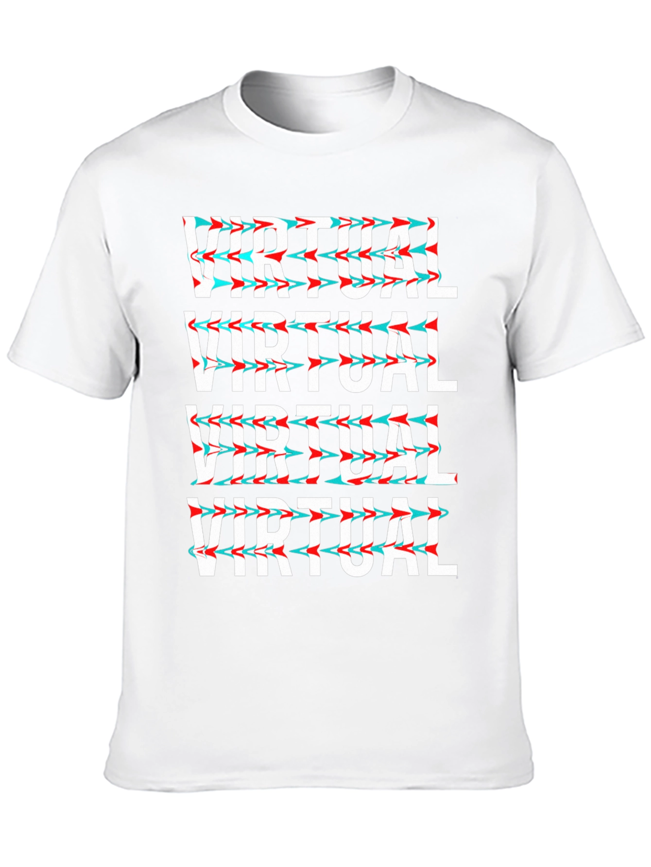 Virtual Glitch Graphic Tee - Black