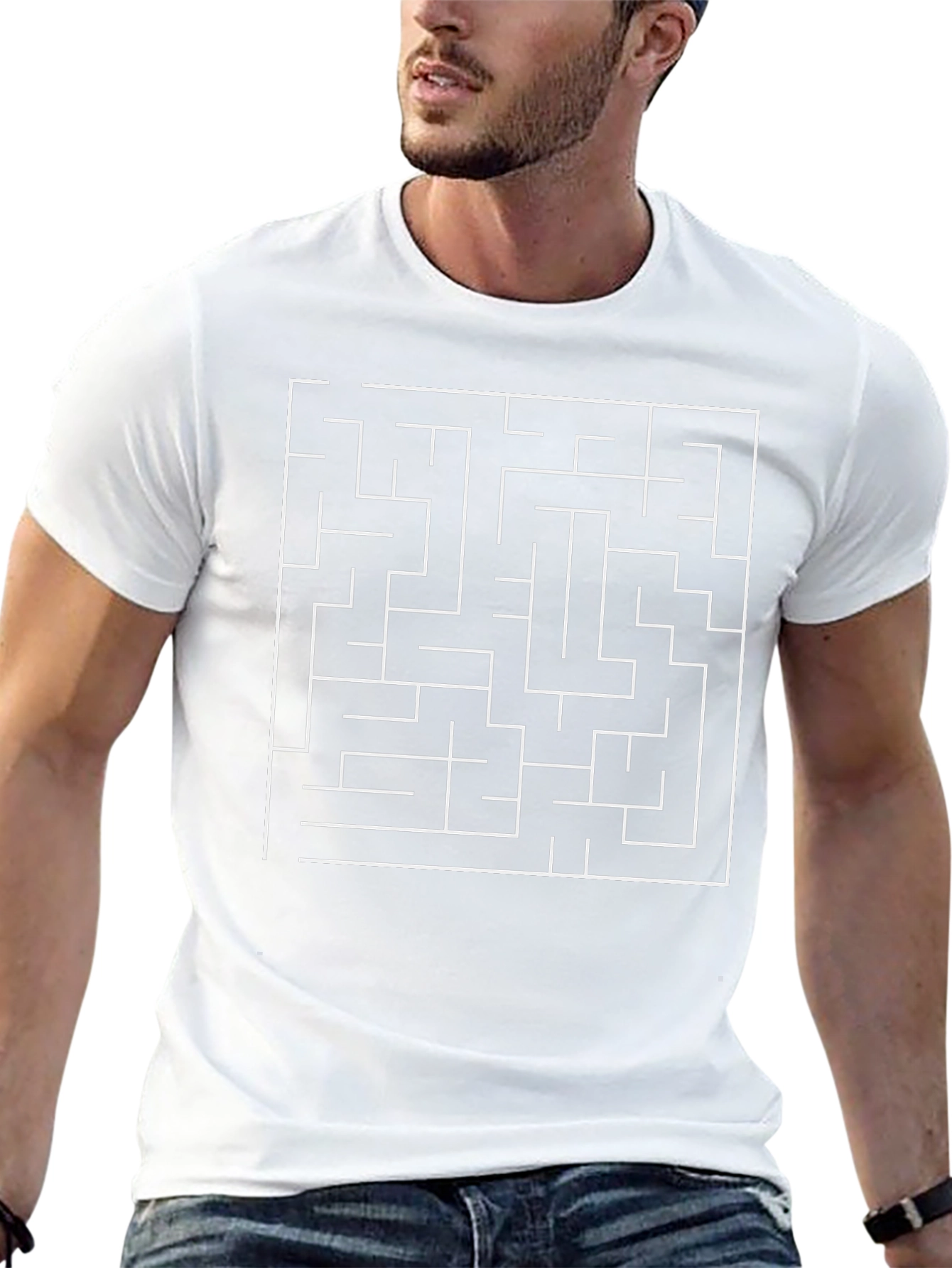 Maze Graphic Print T-Shirt