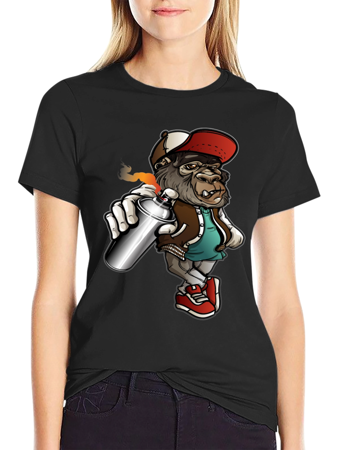 Cool Gorilla Graffiti Artist T-Shirt