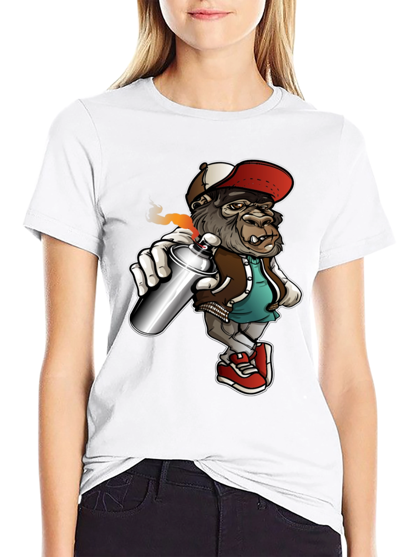 Cool Gorilla Graffiti Artist T-Shirt