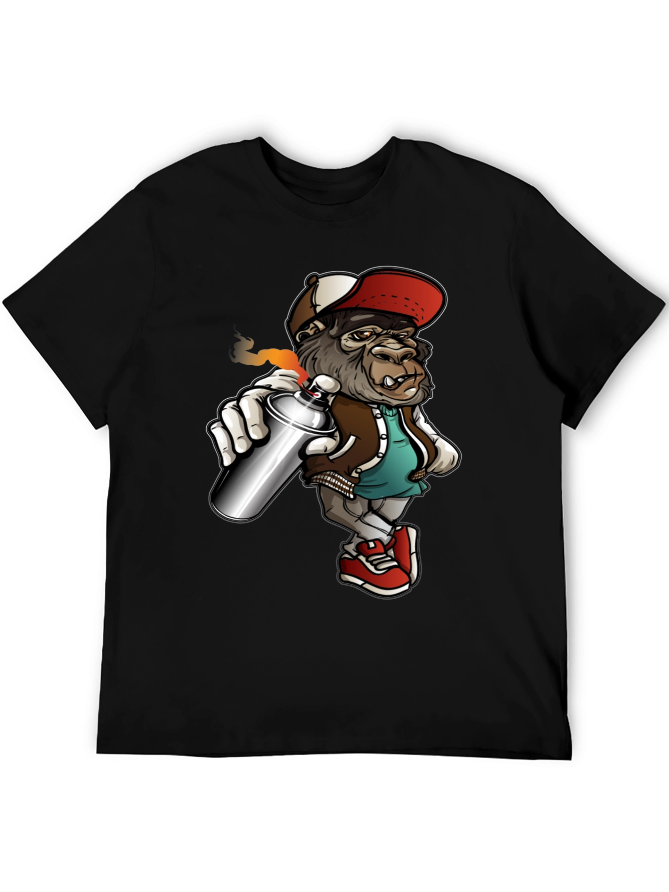 Cool Gorilla Graffiti Artist T-Shirt