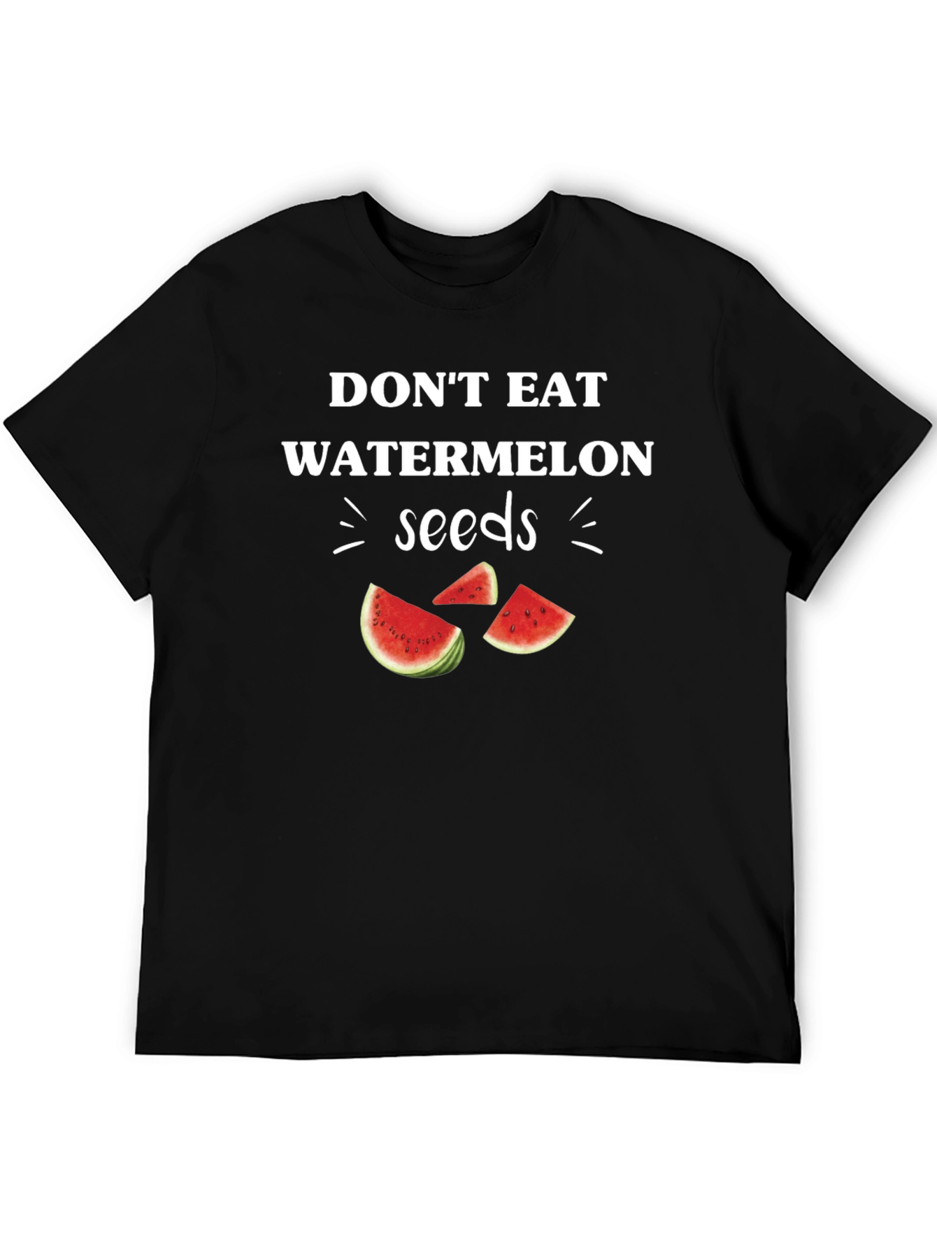 Funny Watermelon Seeds Graphic Tee - Novelty T-Shirt
