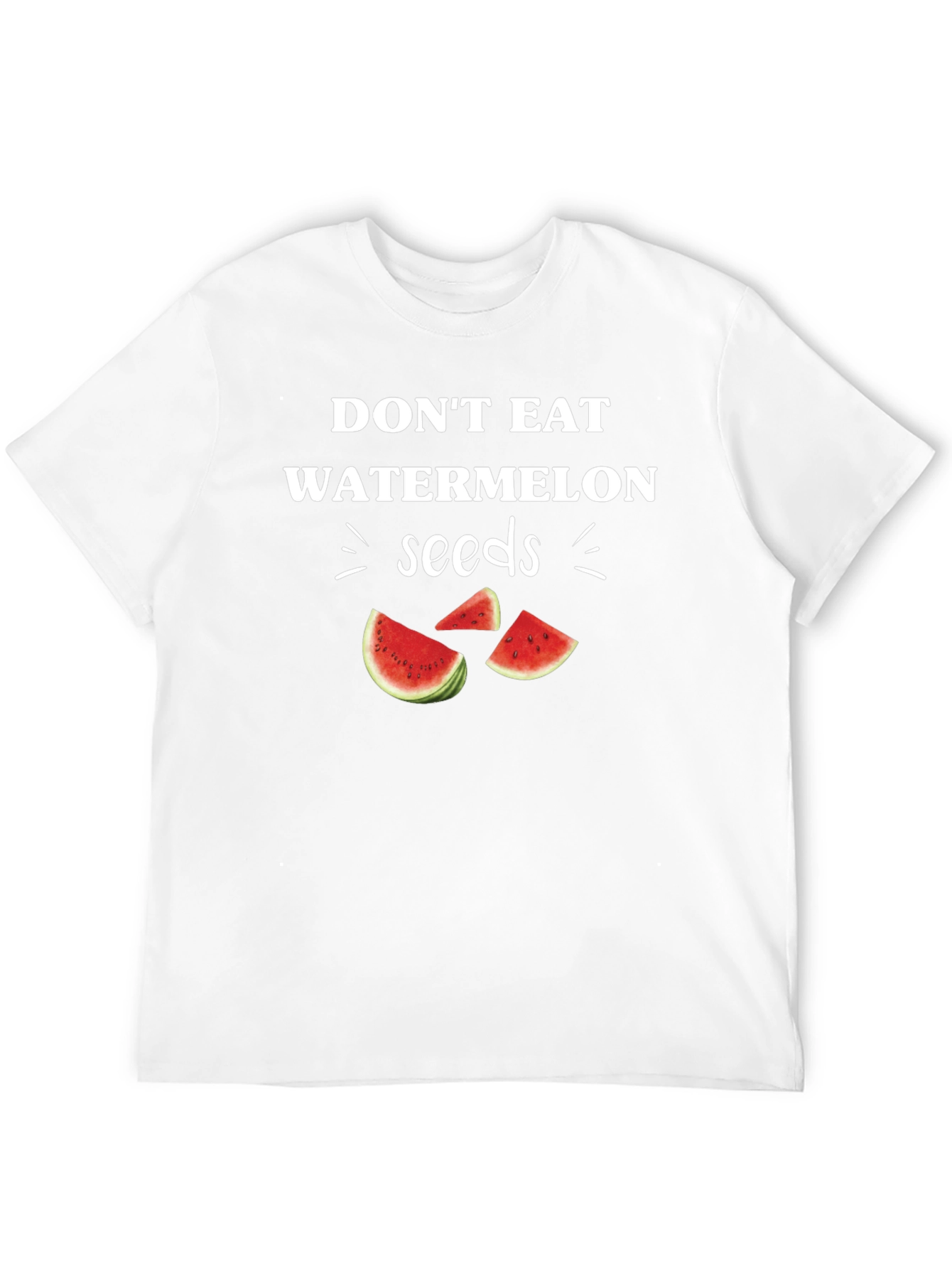Funny Watermelon Seeds Graphic Tee - Novelty T-Shirt
