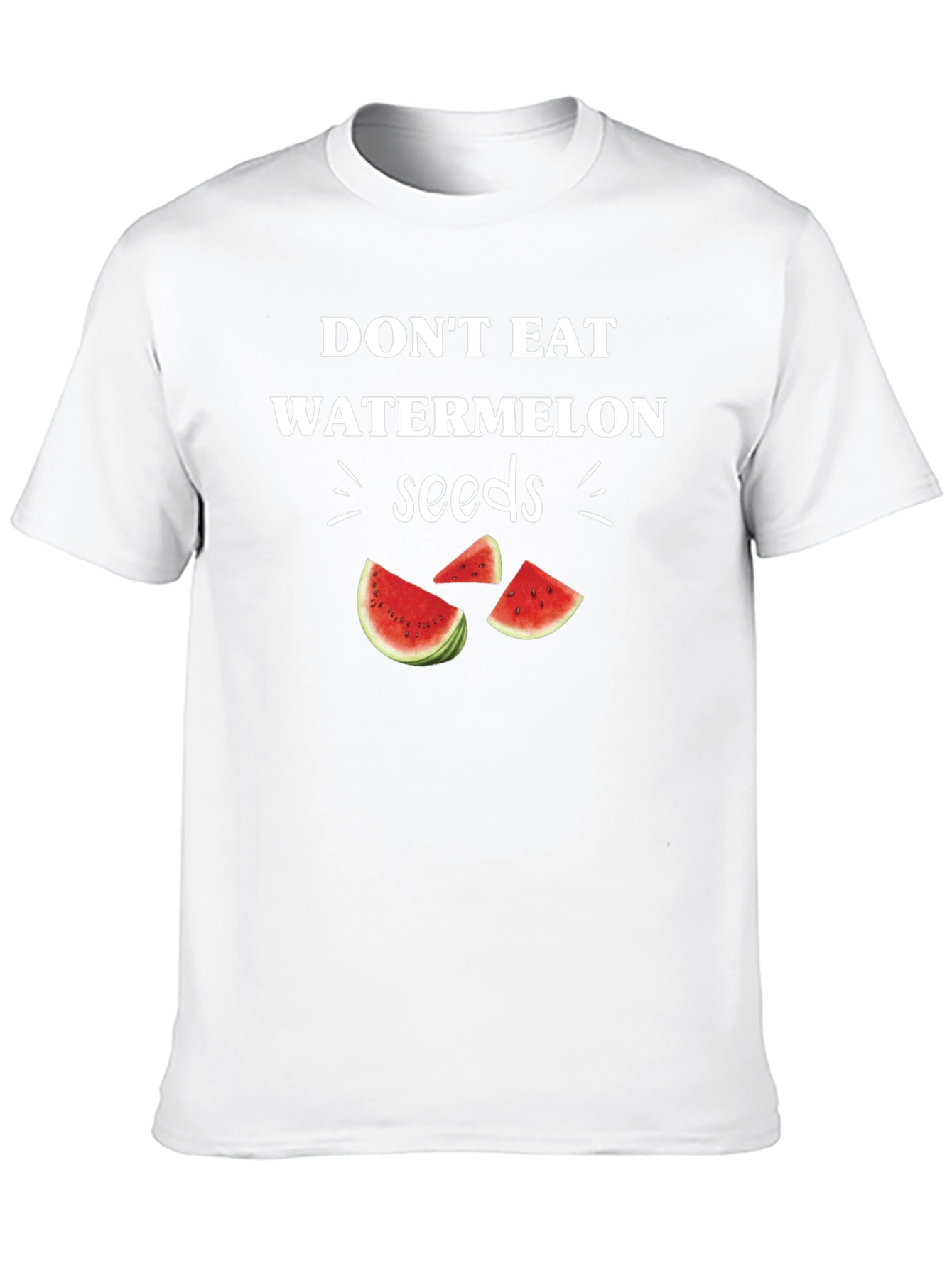 Funny Watermelon Seeds Graphic Tee - Novelty T-Shirt