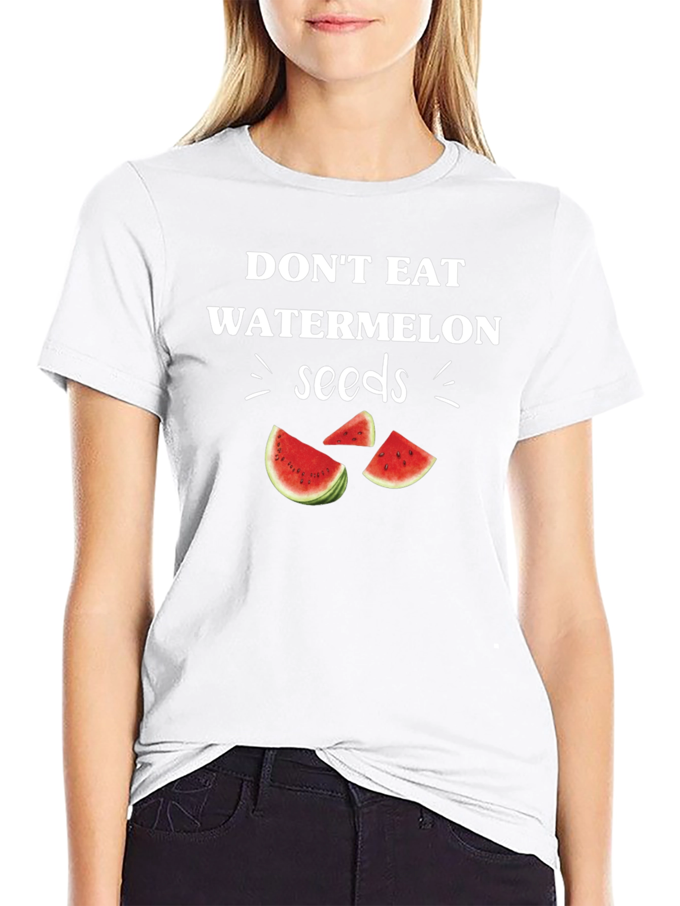 Funny Watermelon Seeds Graphic Tee - Novelty T-Shirt