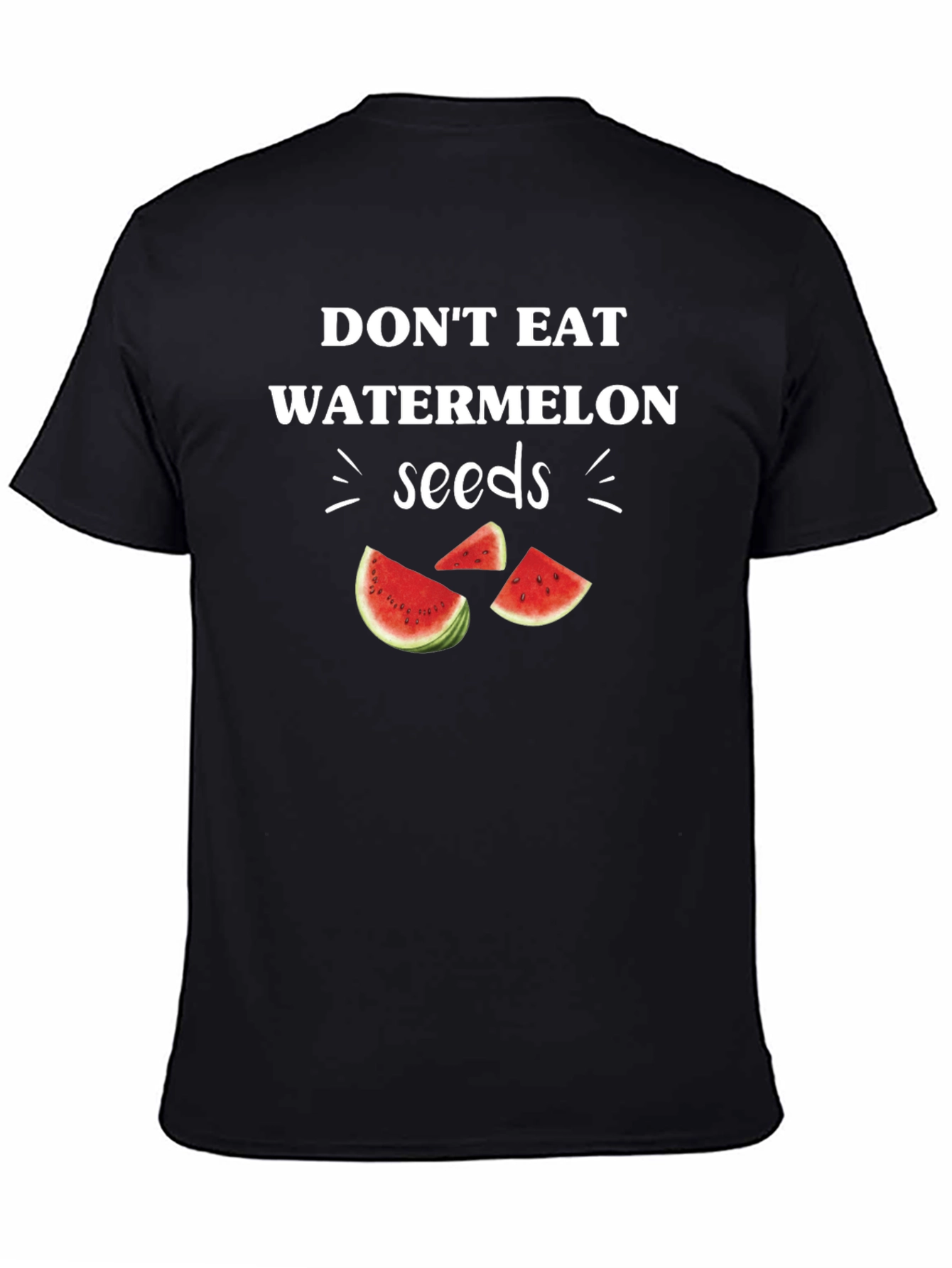 Funny Watermelon Seeds Graphic Tee - Novelty T-Shirt