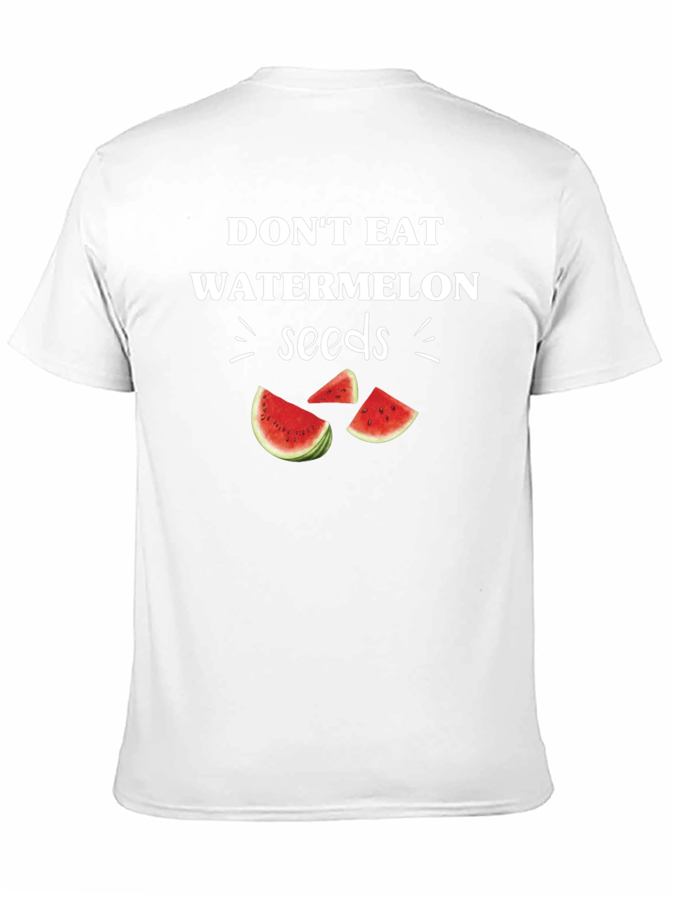 Funny Watermelon Seeds Graphic Tee - Novelty T-Shirt