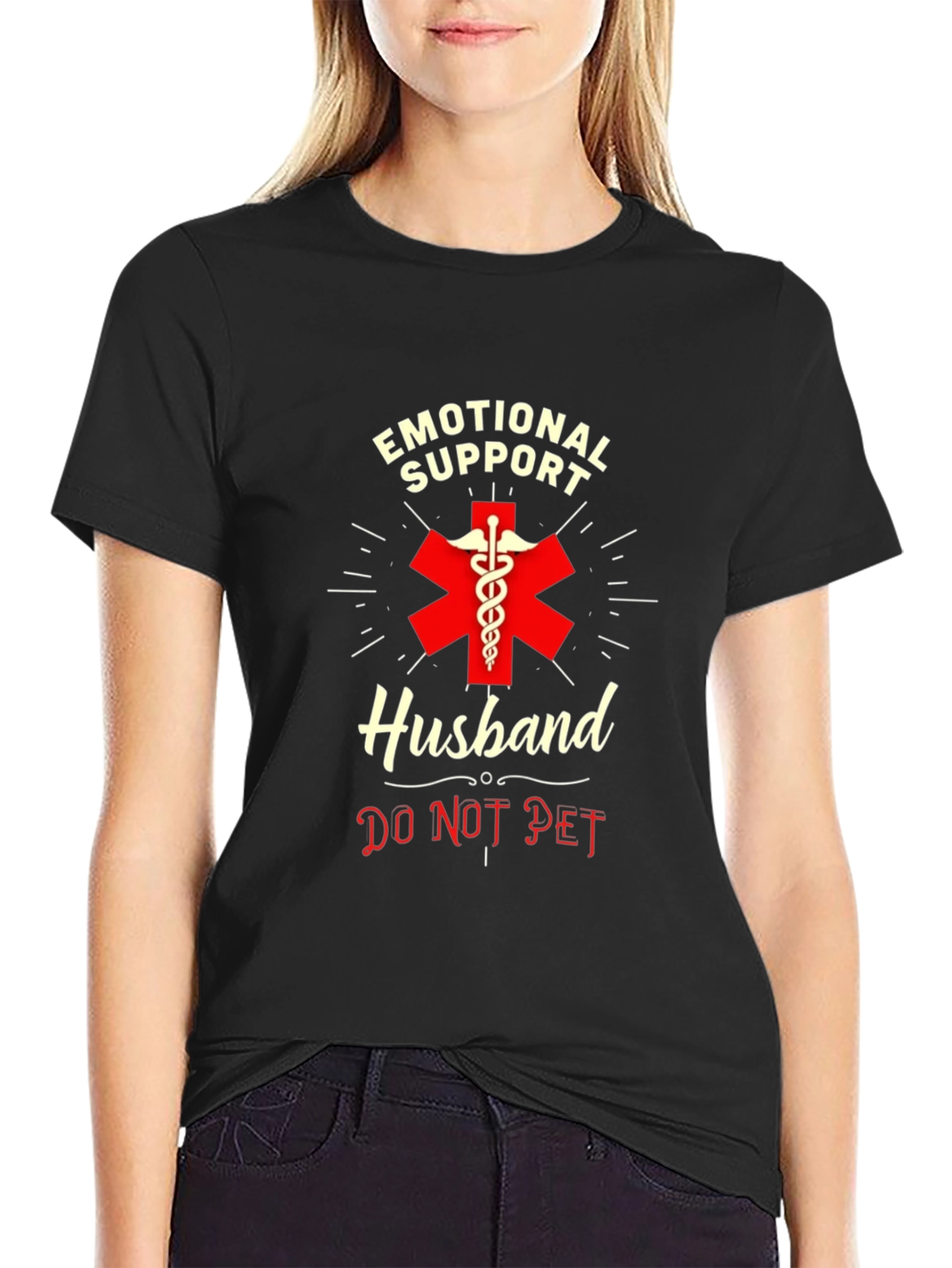 Emotional Support Husband T-Shirt - Do Not Pet