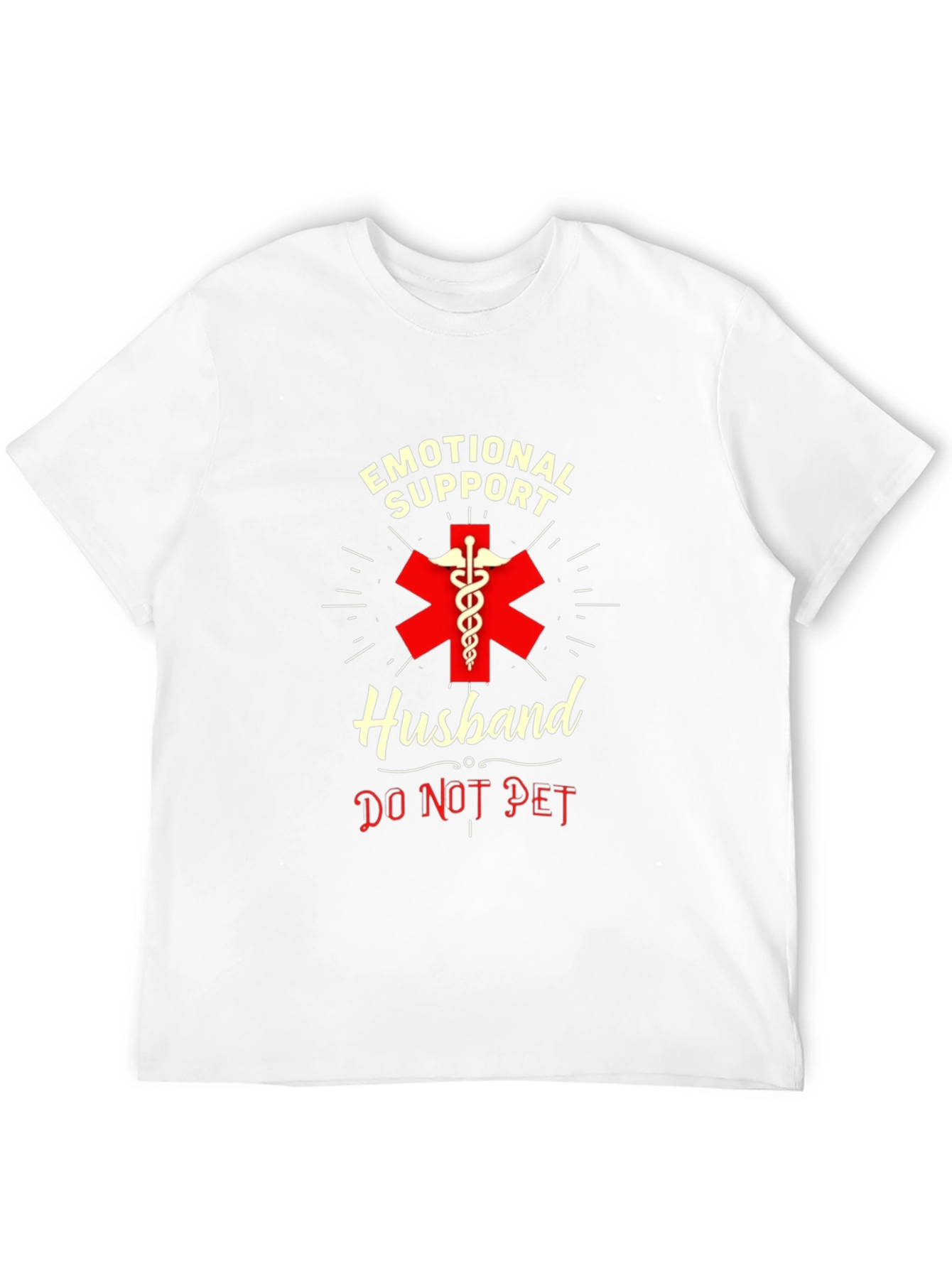 Emotional Support Husband T-Shirt - Do Not Pet