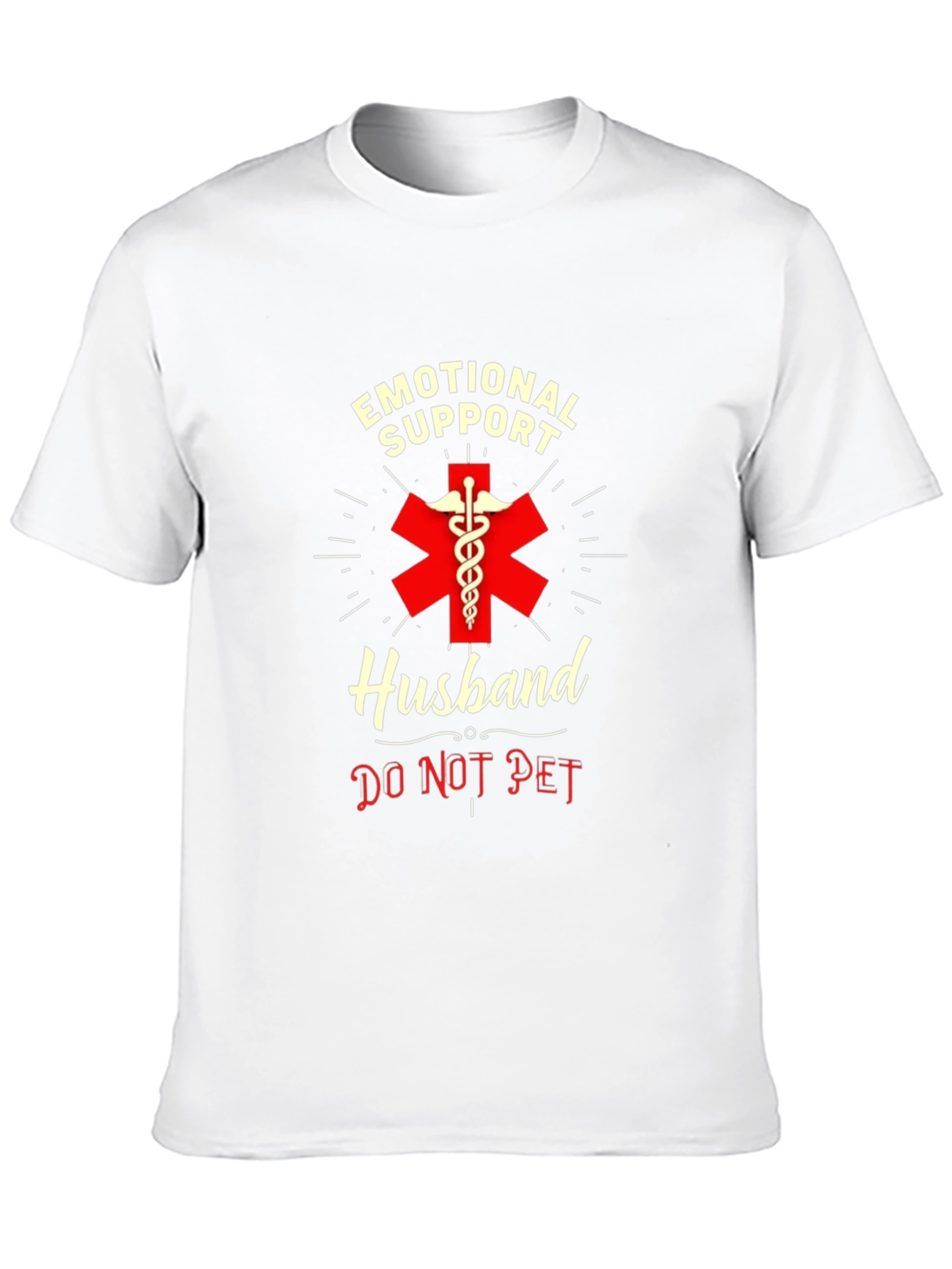 Emotional Support Husband T-Shirt - Do Not Pet