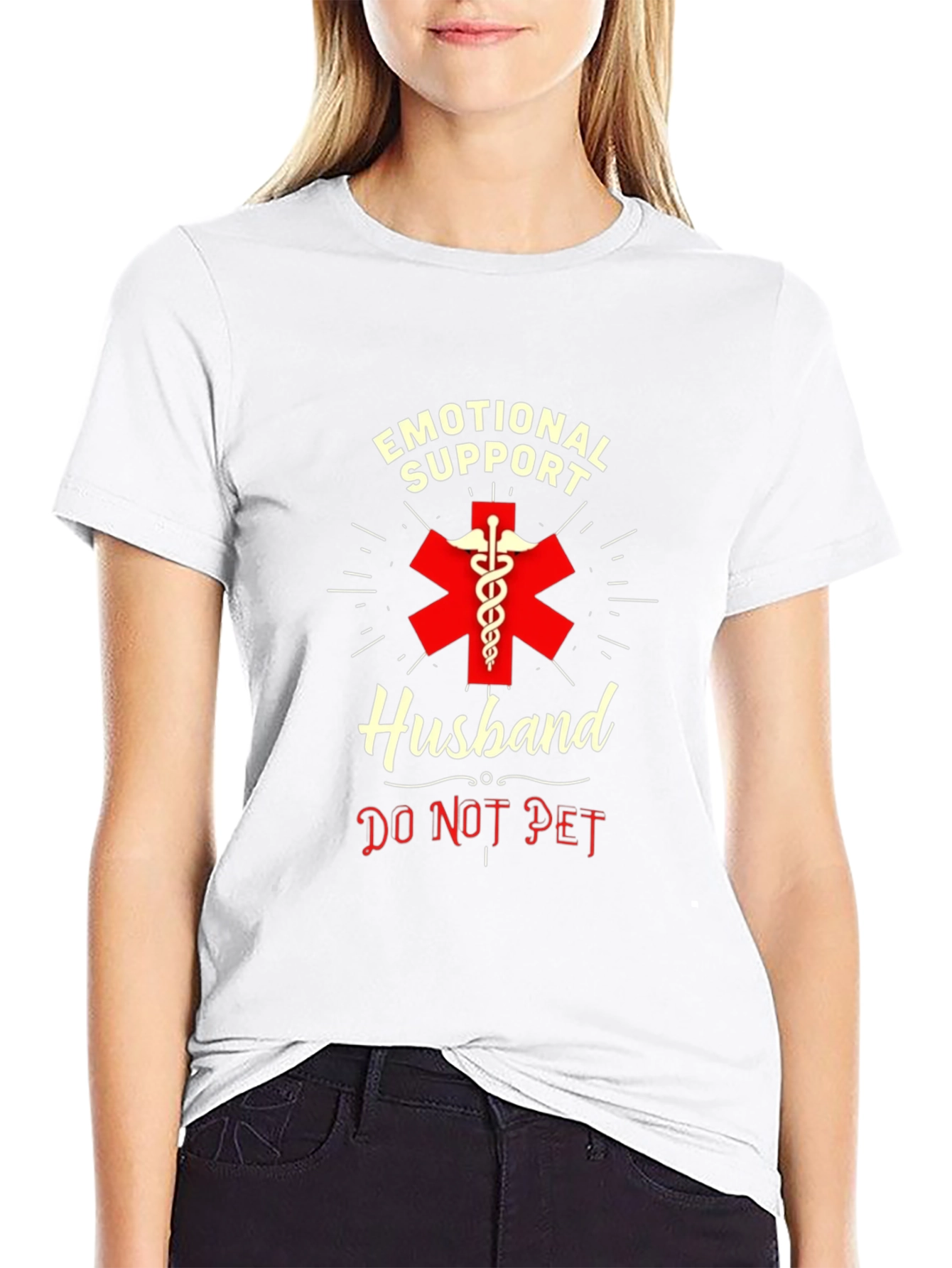 Emotional Support Husband T-Shirt - Do Not Pet