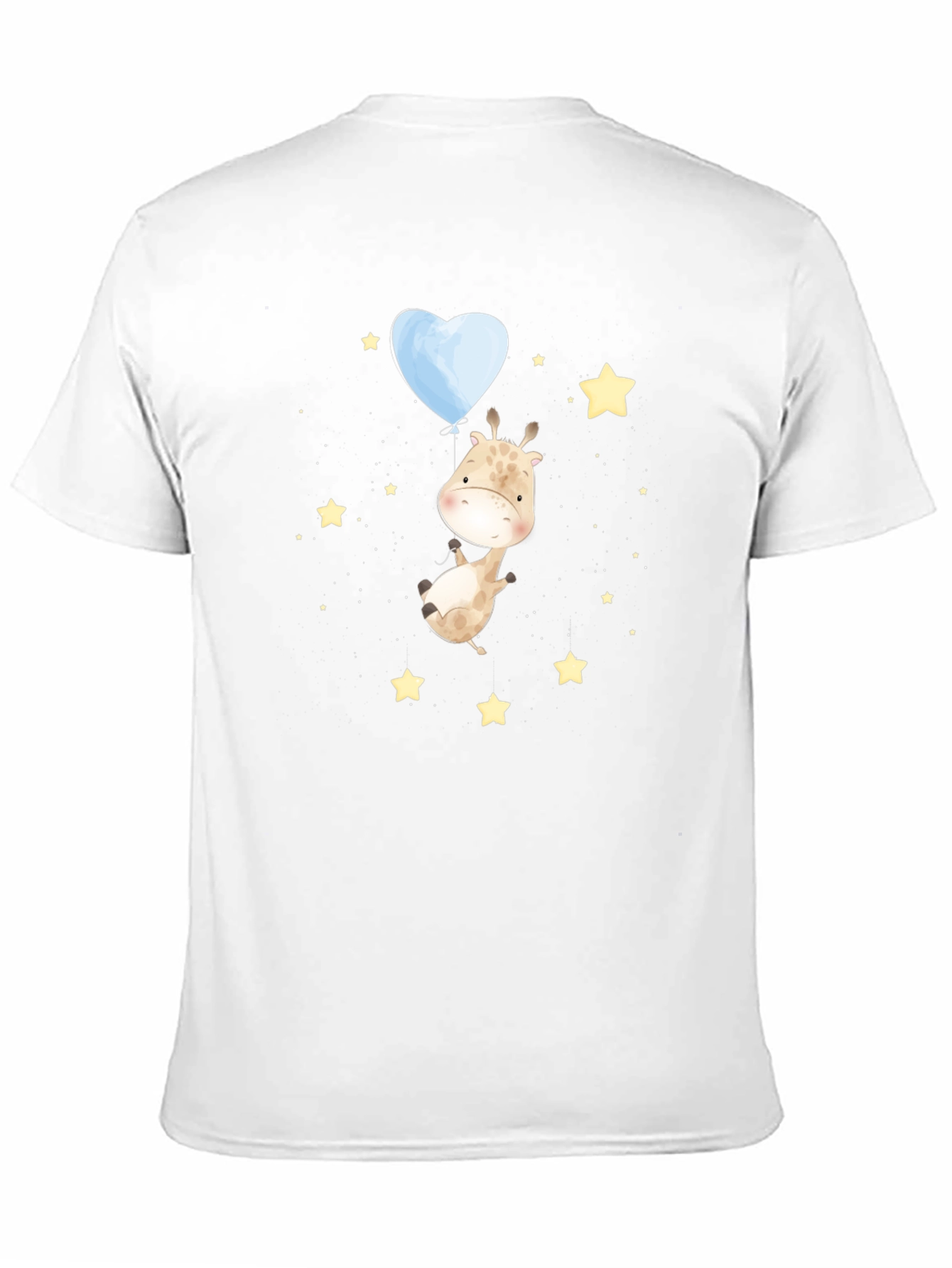 Giraffe & Balloon Graphic Tee - Black