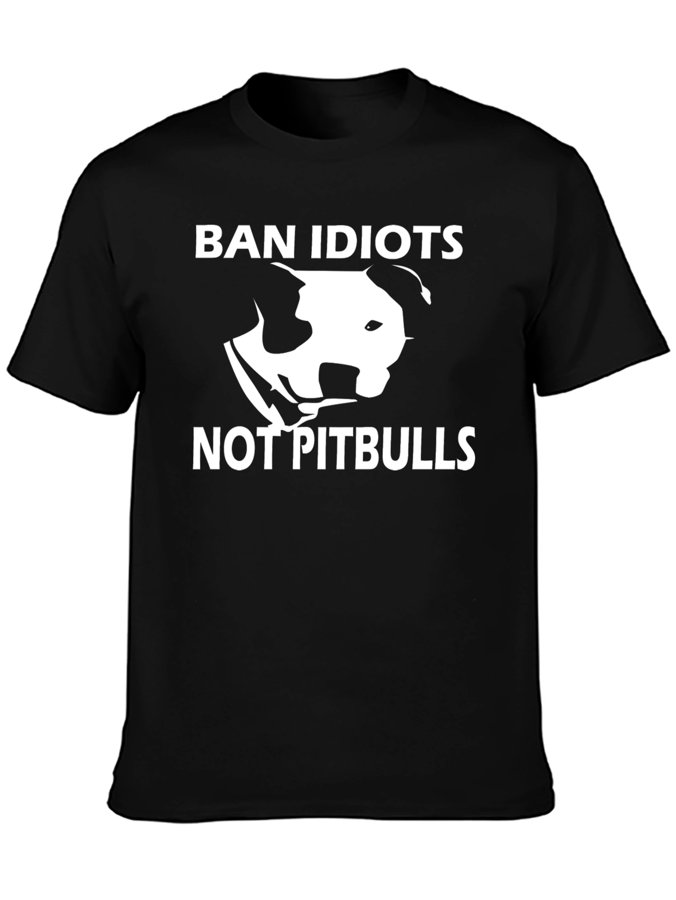 Ban Idiots Not Pitbulls Graphic T-Shirt