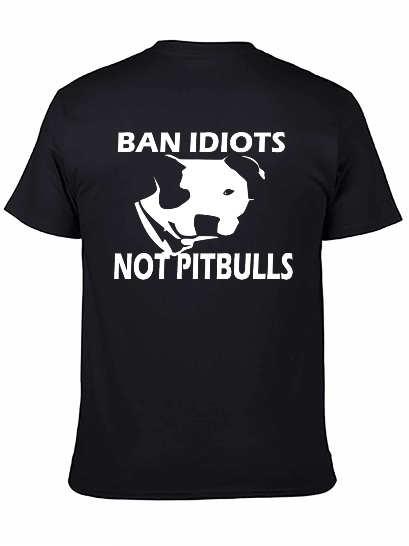 Ban Idiots Not Pitbulls Graphic T-Shirt