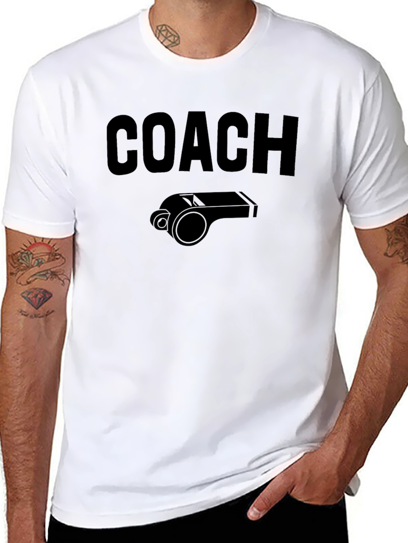 Coach Whistle Graphic T-Shirt