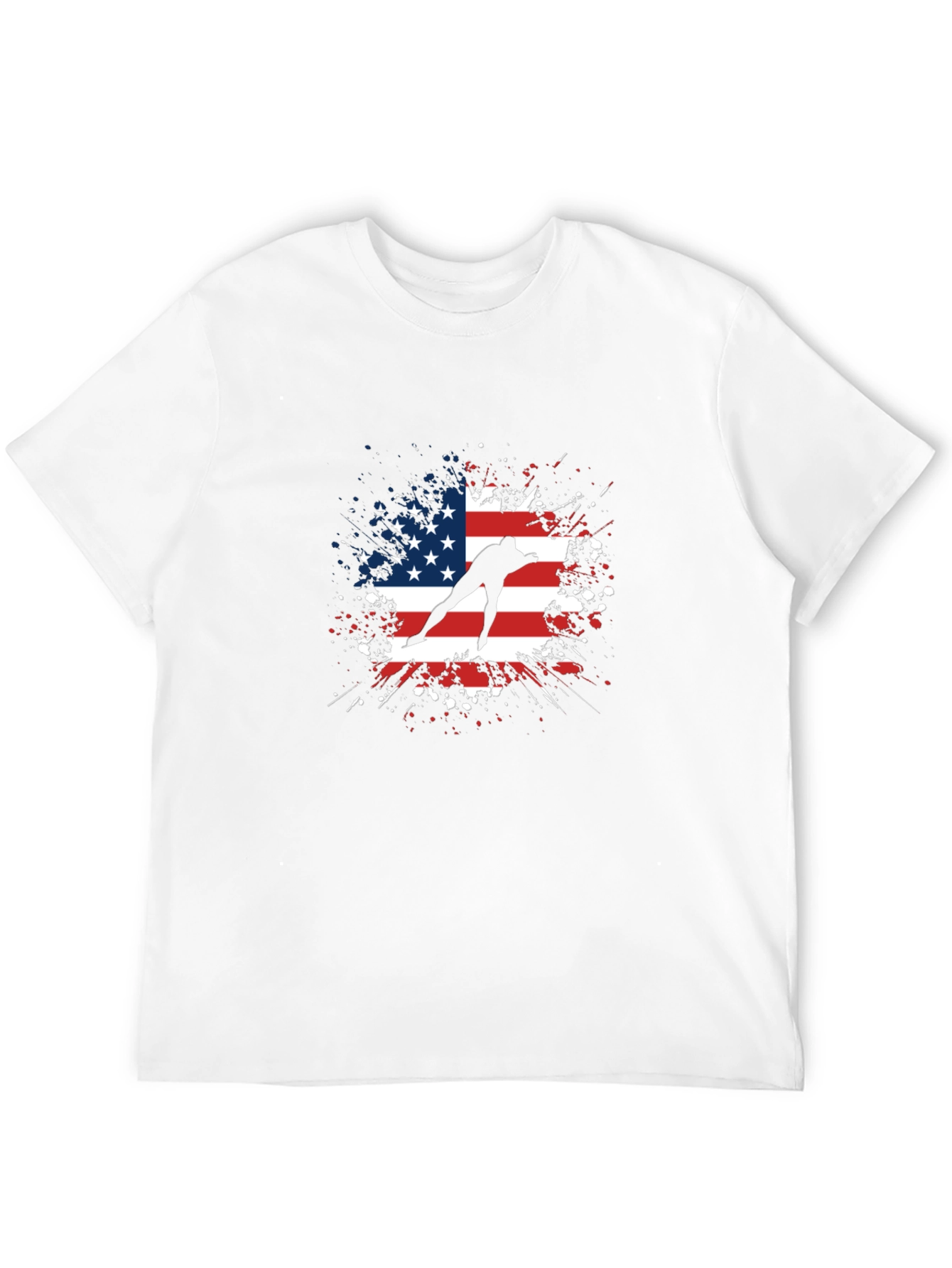 American Skater Graphic Tee - Black Cotton T-Shirt