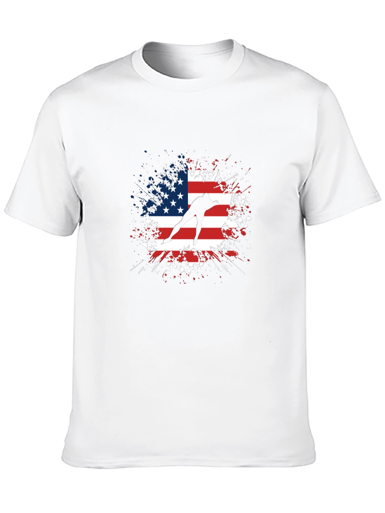 American Skater Graphic Tee - Black Cotton T-Shirt