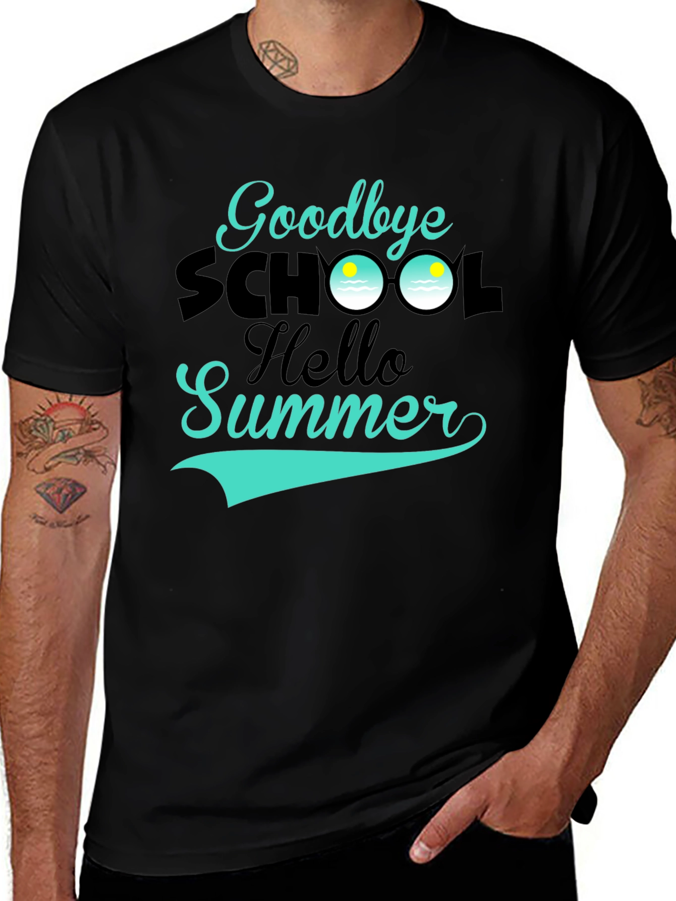 Goodbye School Hello Summer Graphic Tee