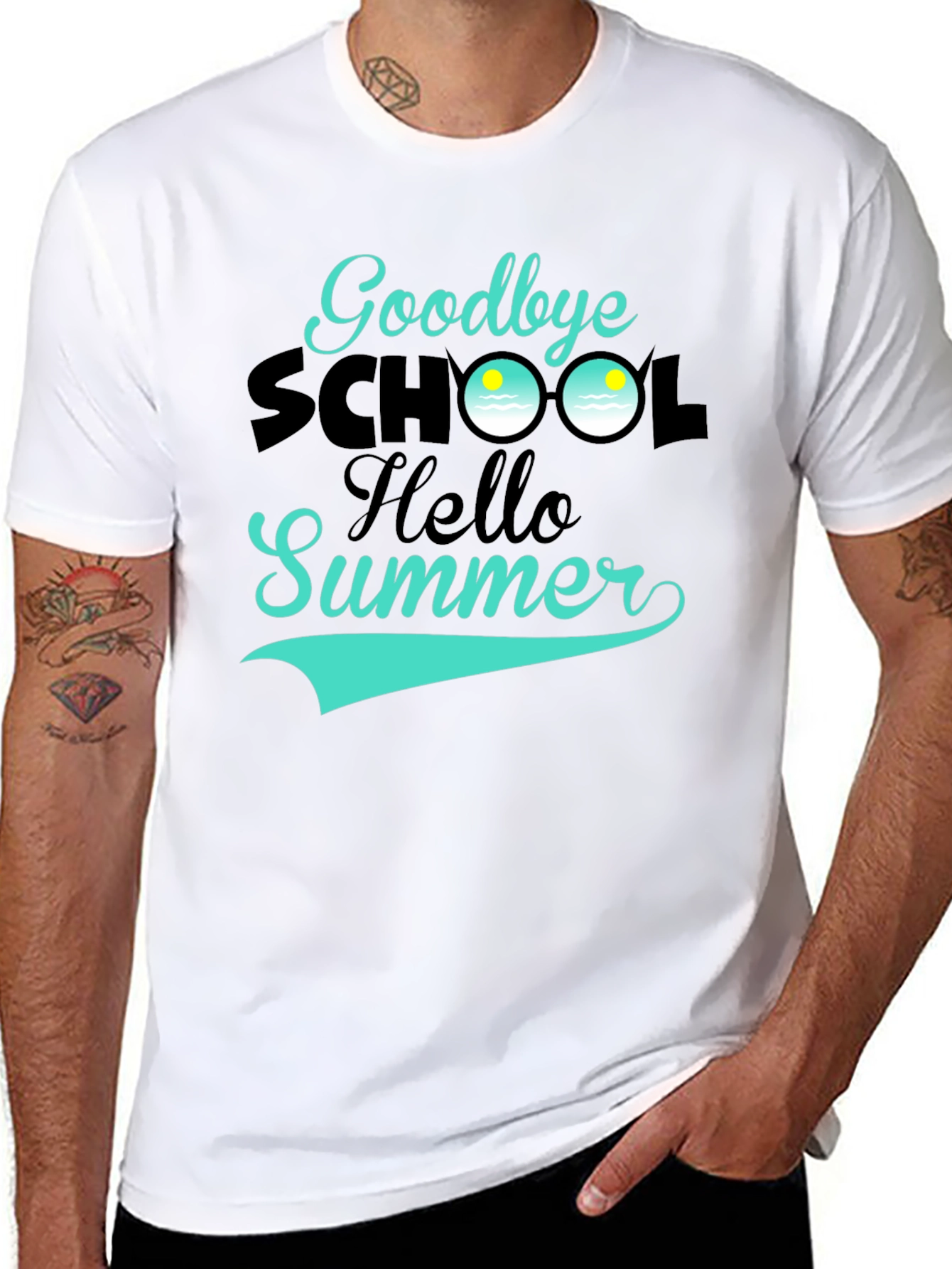 Goodbye School Hello Summer Graphic Tee