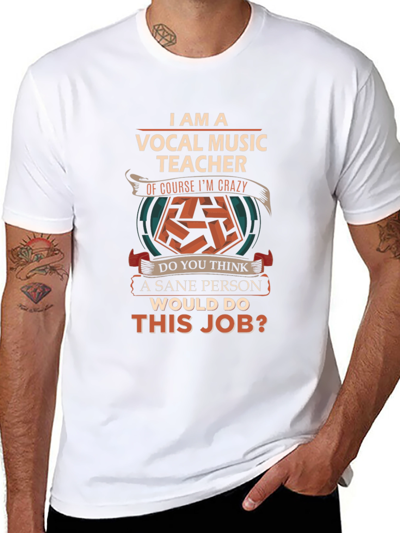 Vocal Music Teacher Crazy Job T-Shirt